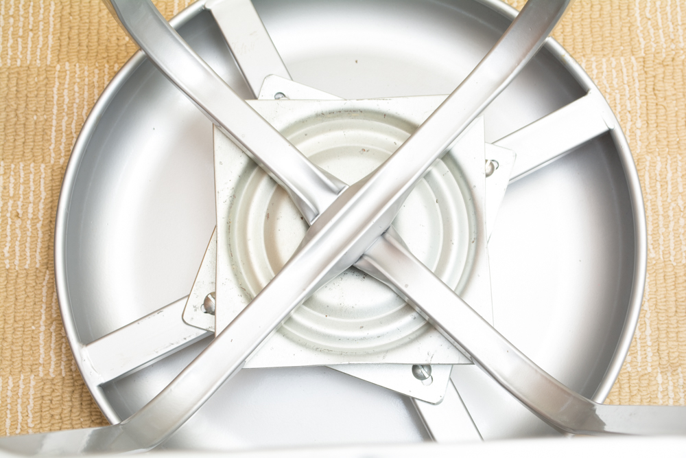 Three Industrial Style Metal Stools