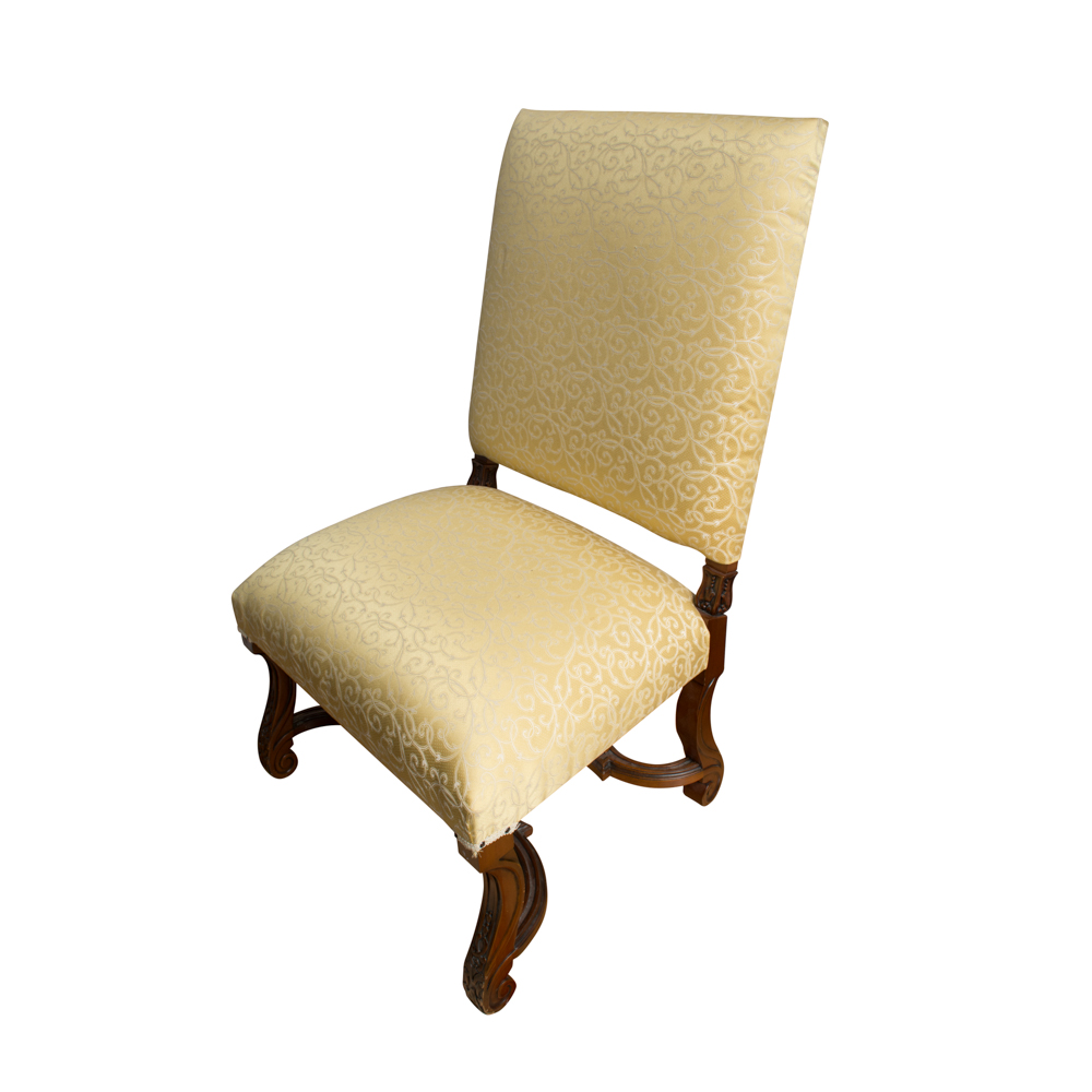 Pair of Renaissance Revival Style Upholstered Chairs