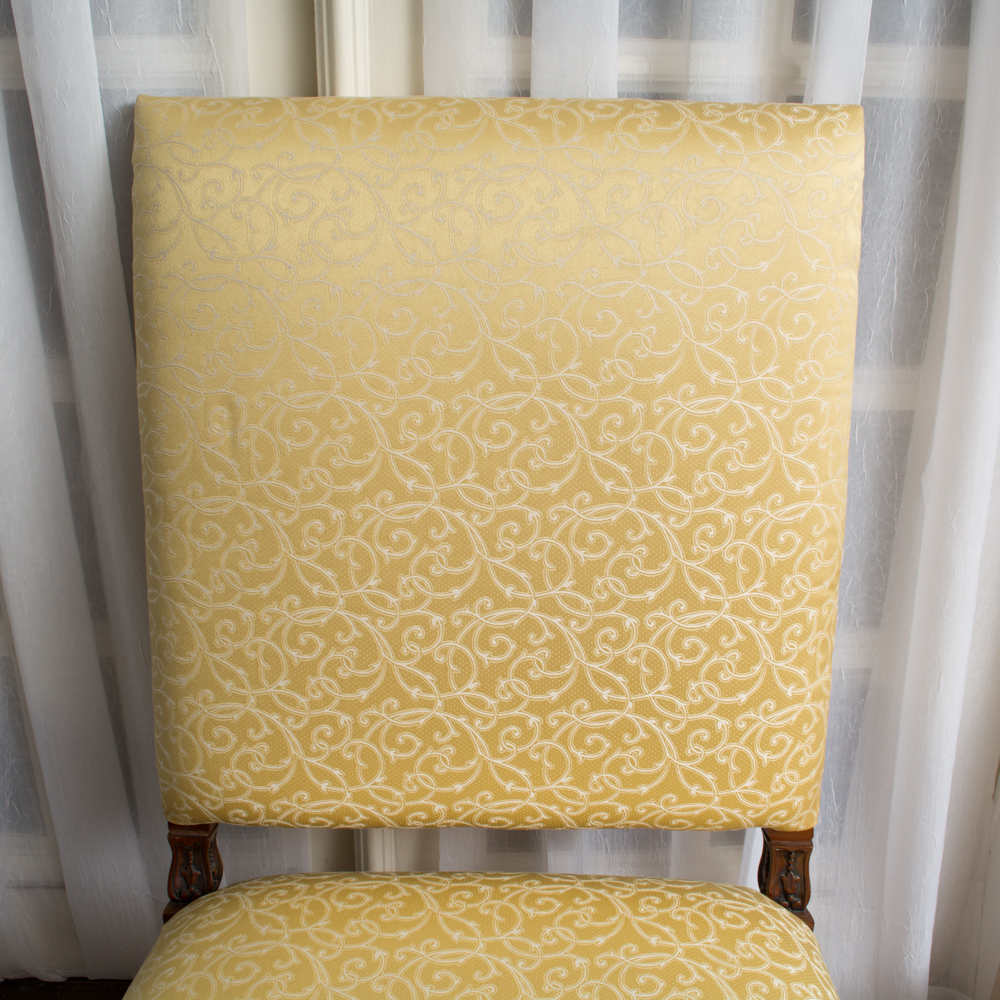 Pair of Renaissance Revival Style Upholstered Chairs