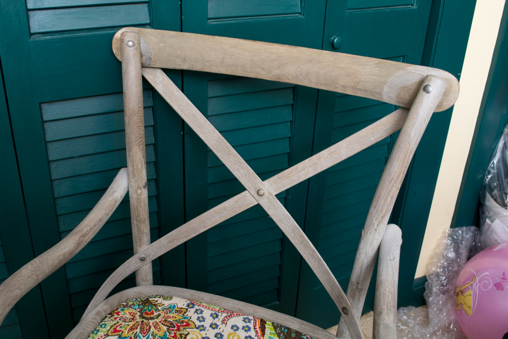 Pair of Cross Back Dining Chairs