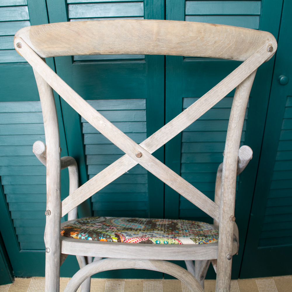 Pair of Cross Back Dining Chairs