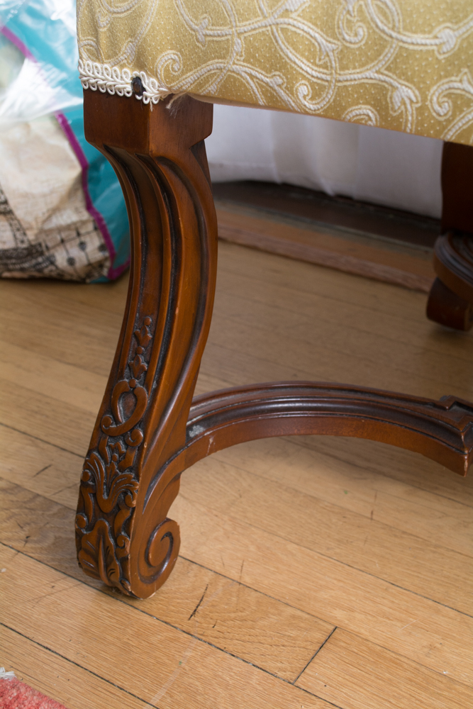 Pair of Renaissance Revival Style Upholstered Chairs