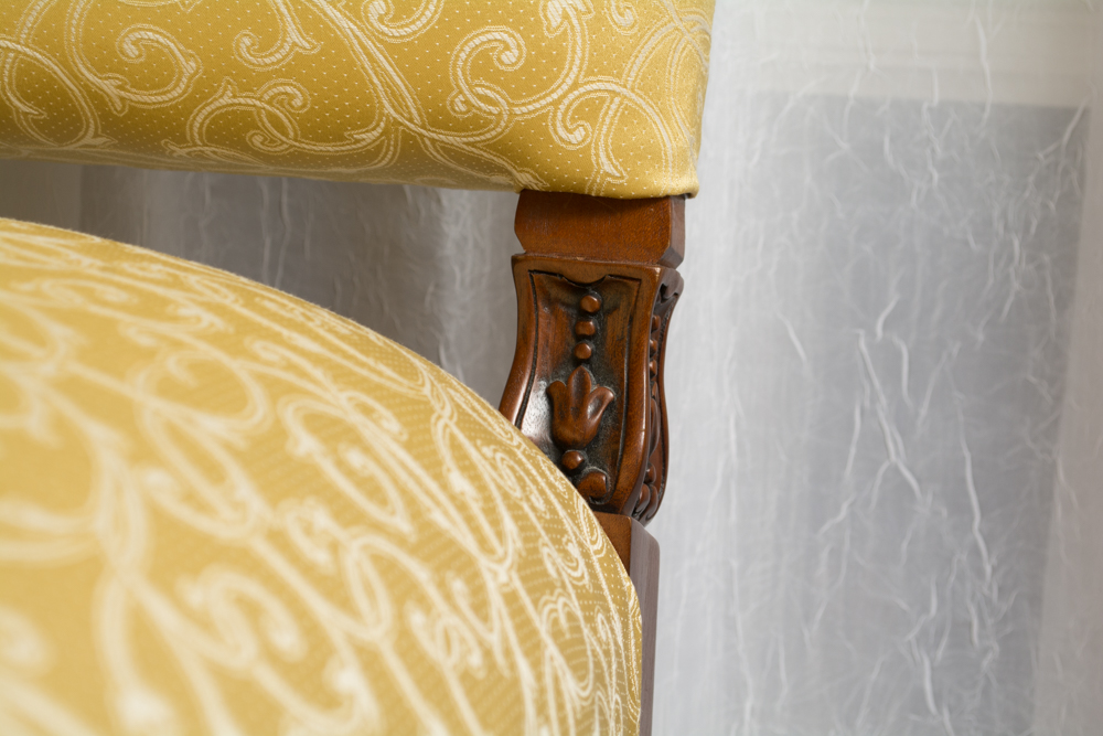 Pair of Renaissance Revival Style Upholstered Chairs