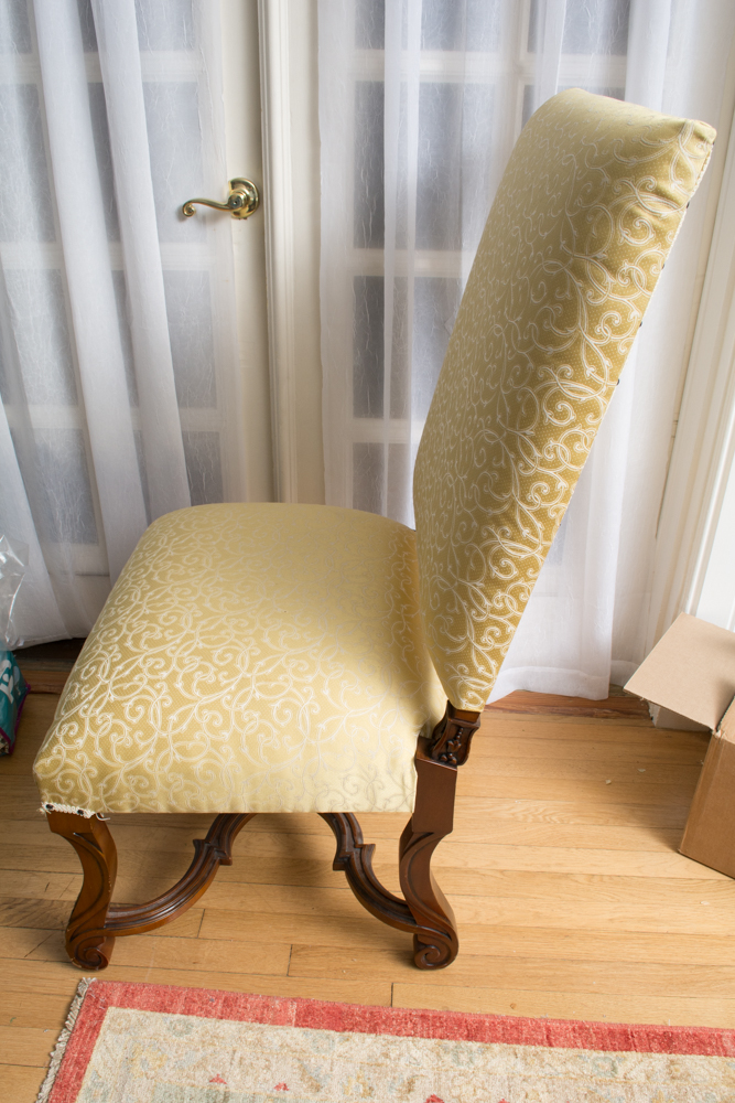 Pair of Renaissance Revival Style Upholstered Chairs