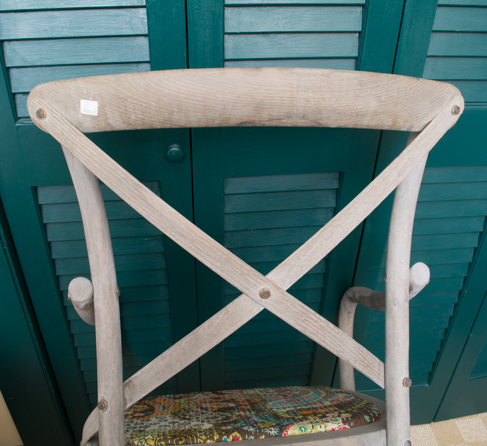 Pair of Cross Back Dining Chairs