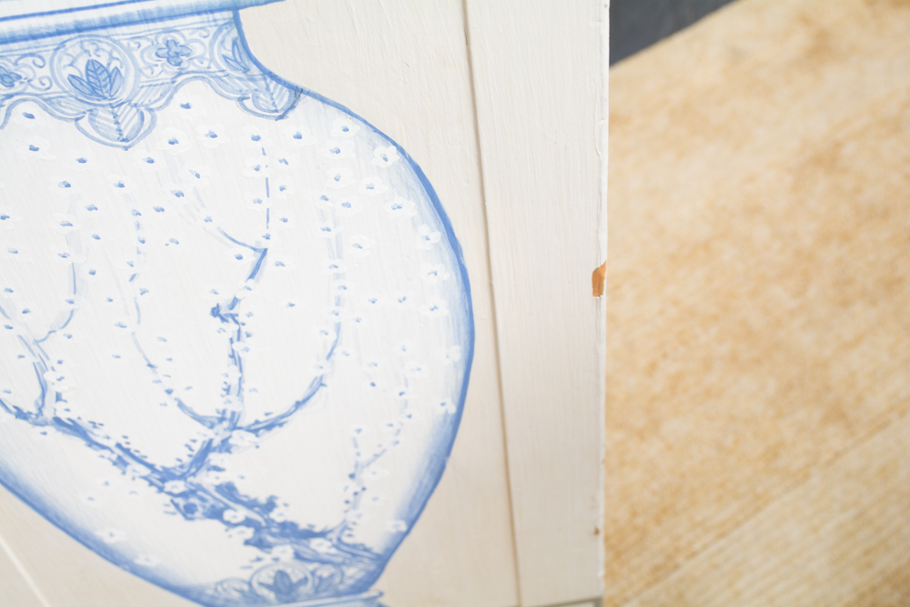 Louis XVI Style Trompe l'oeil Painted Chest