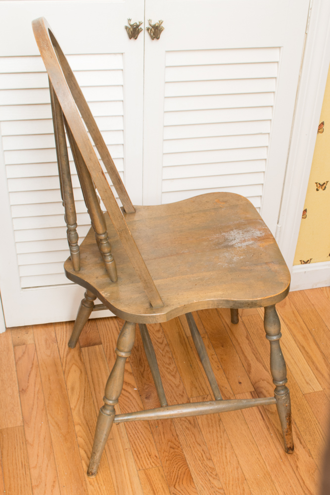 Brace Back Windsor Style Chair