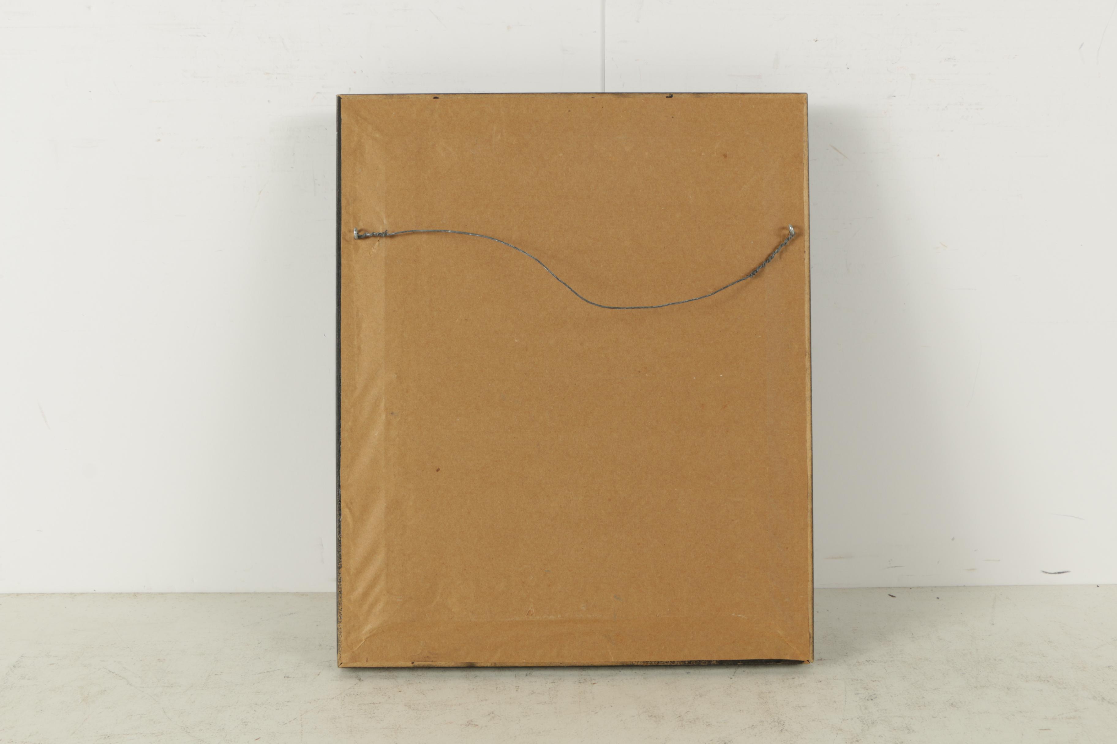 Egyptian-Style Ink Painting on Papyrus