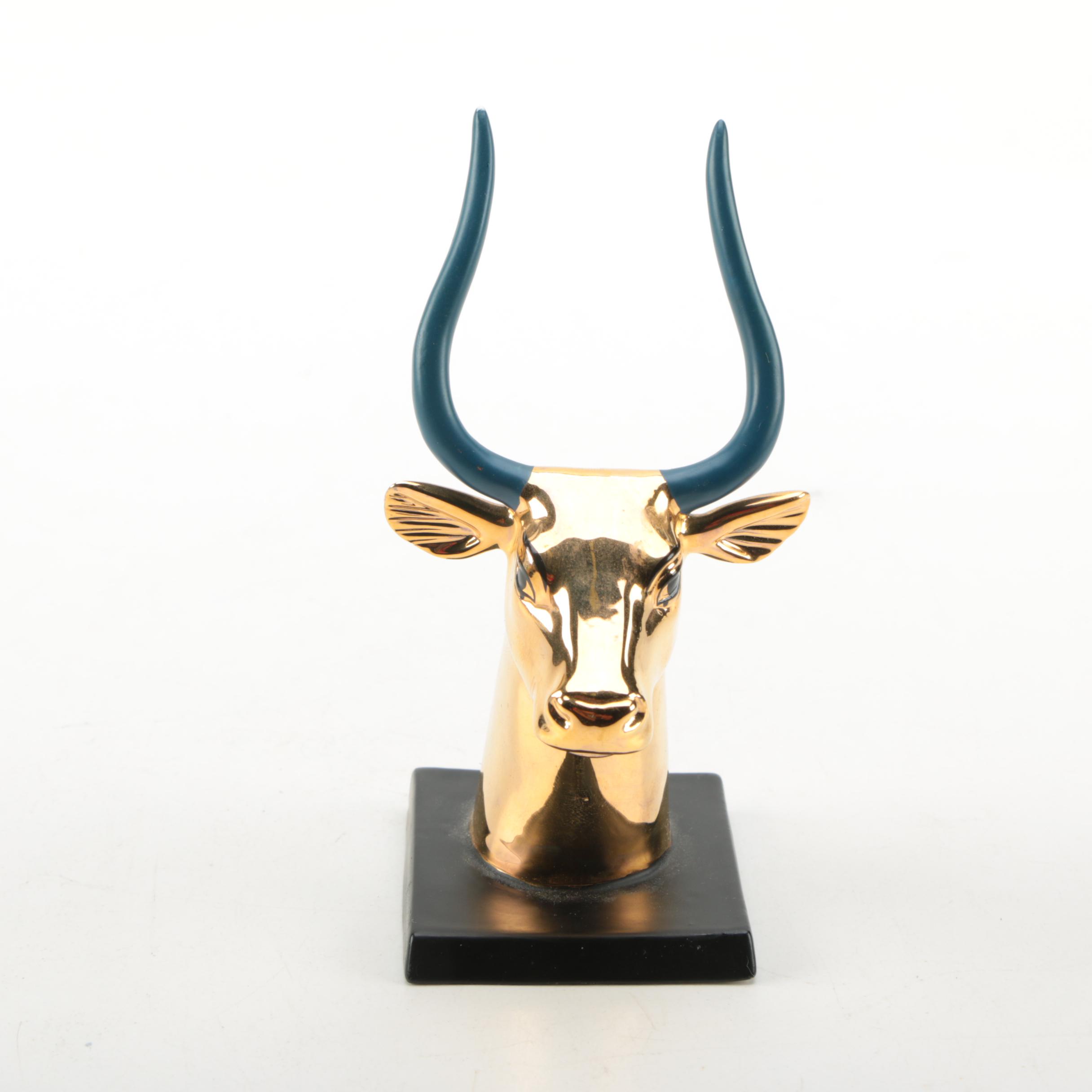 Franklin Mint Egyptian "Head of Cow" Figurine