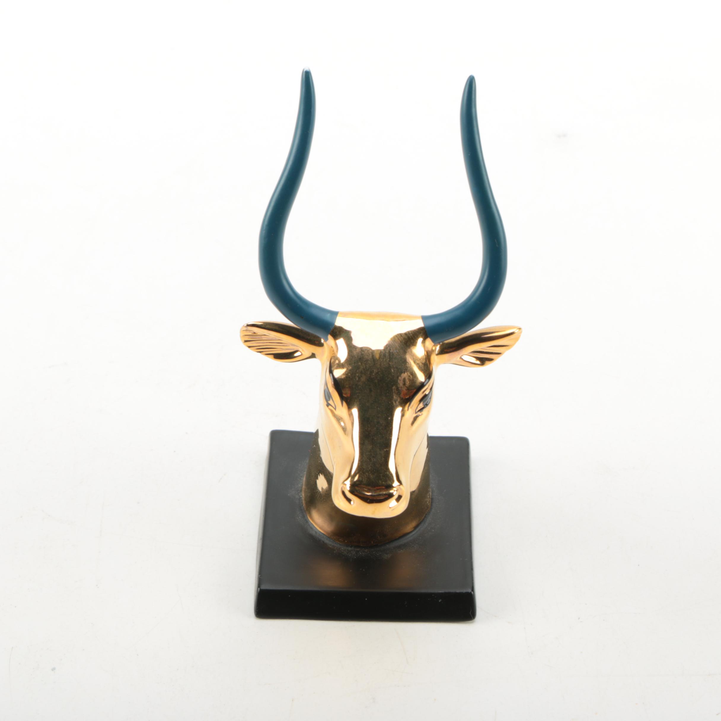 Franklin Mint Egyptian "Head of Cow" Figurine