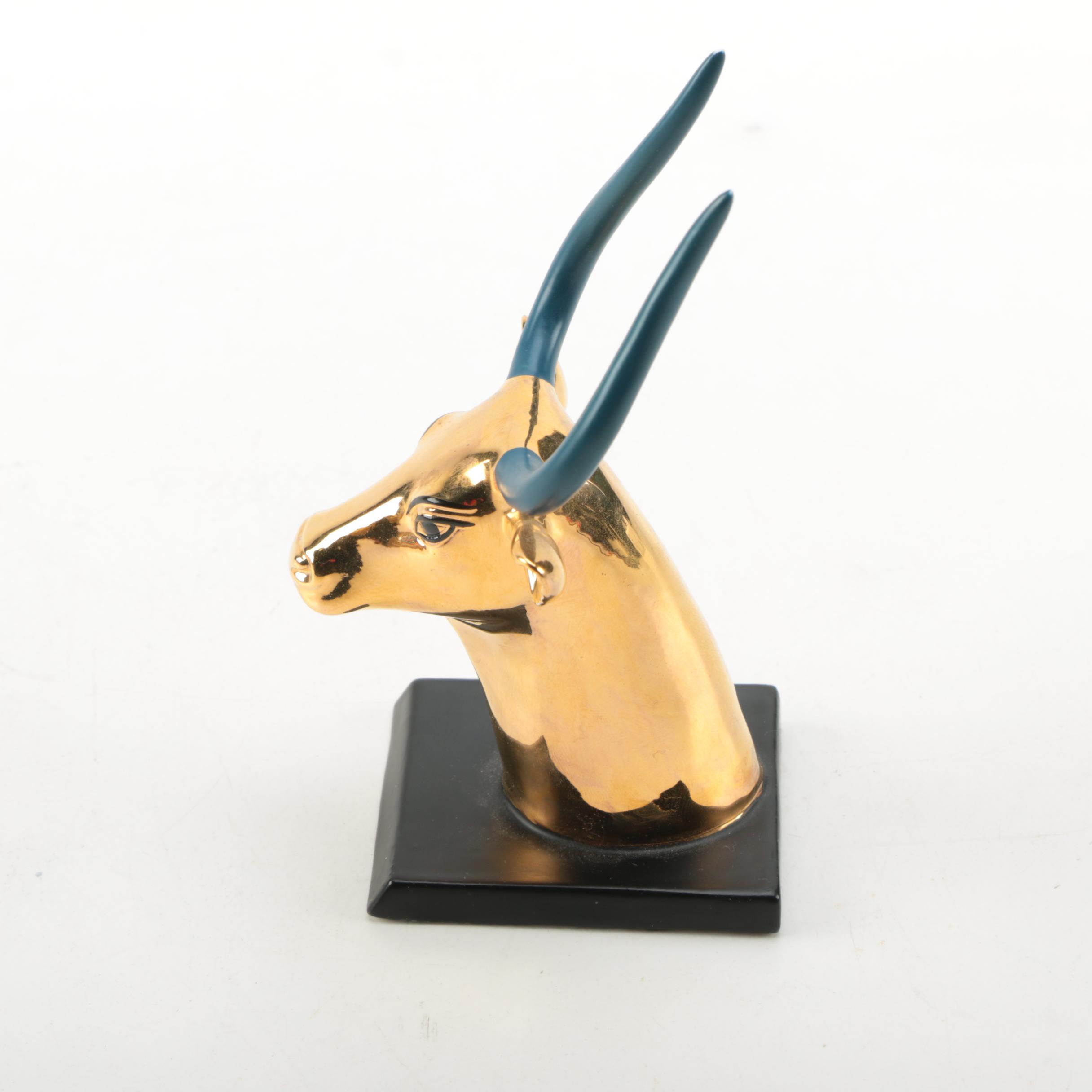 Franklin Mint Egyptian "Head of Cow" Figurine