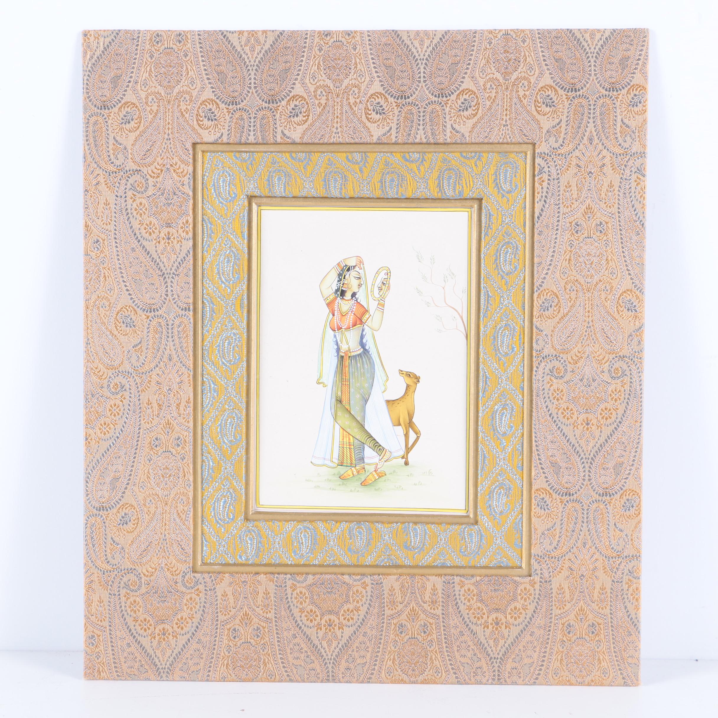 Indo-Persian Style Gouache Painting, Photograph, and Reproduction Prints