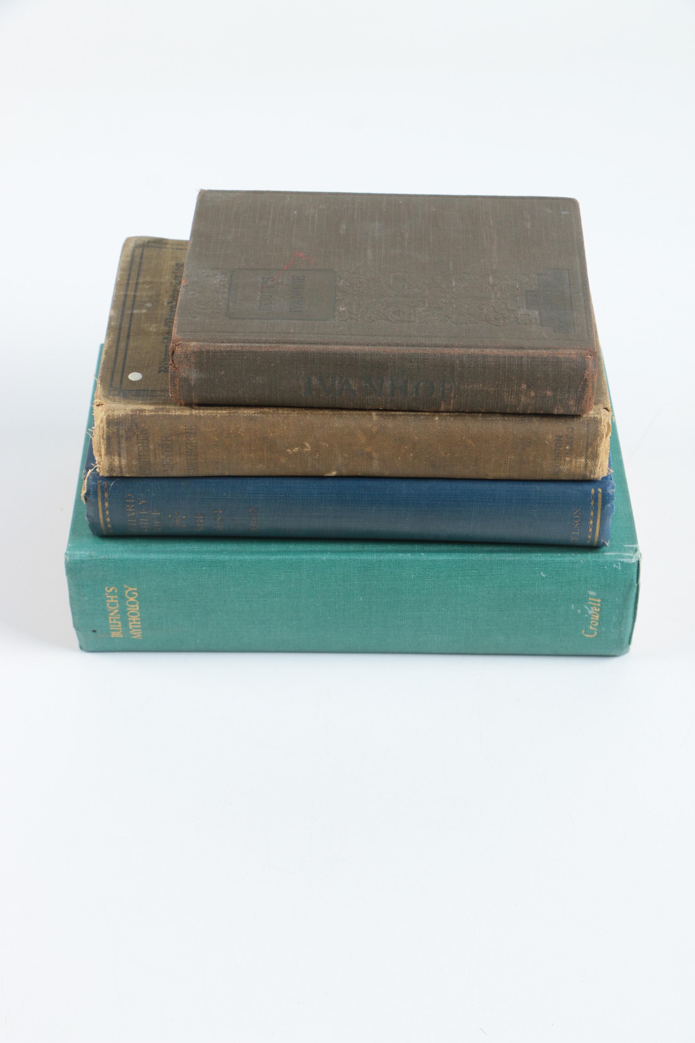 Vintage Books Including 1933 Editor Signed "The Best of Byron"