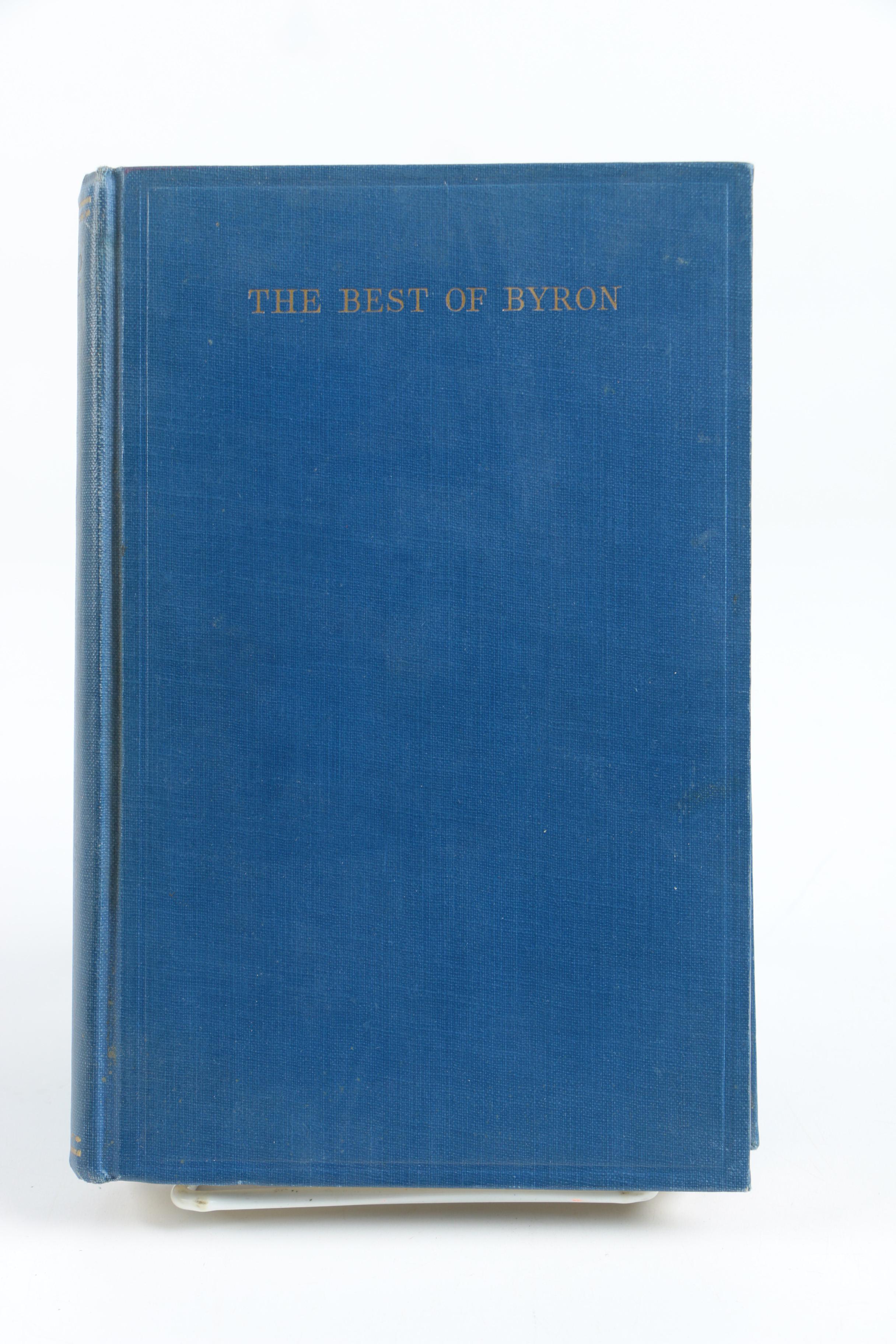Vintage Books Including 1933 Editor Signed "The Best of Byron"