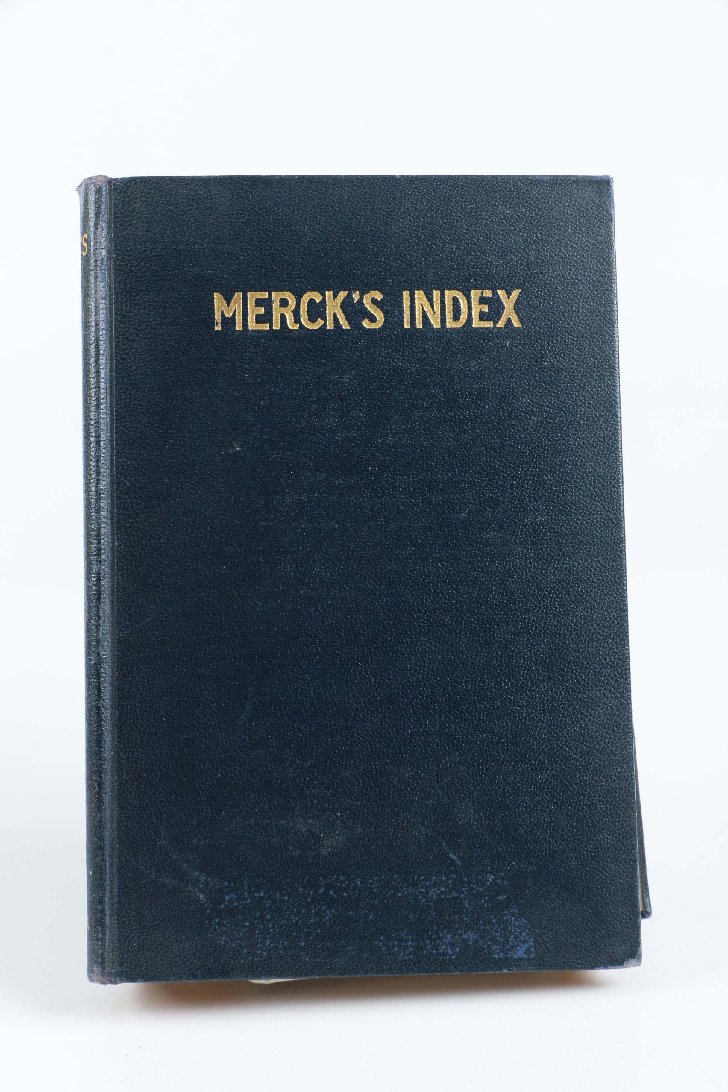 Vintage Books Including 1930 "Merck's Index"