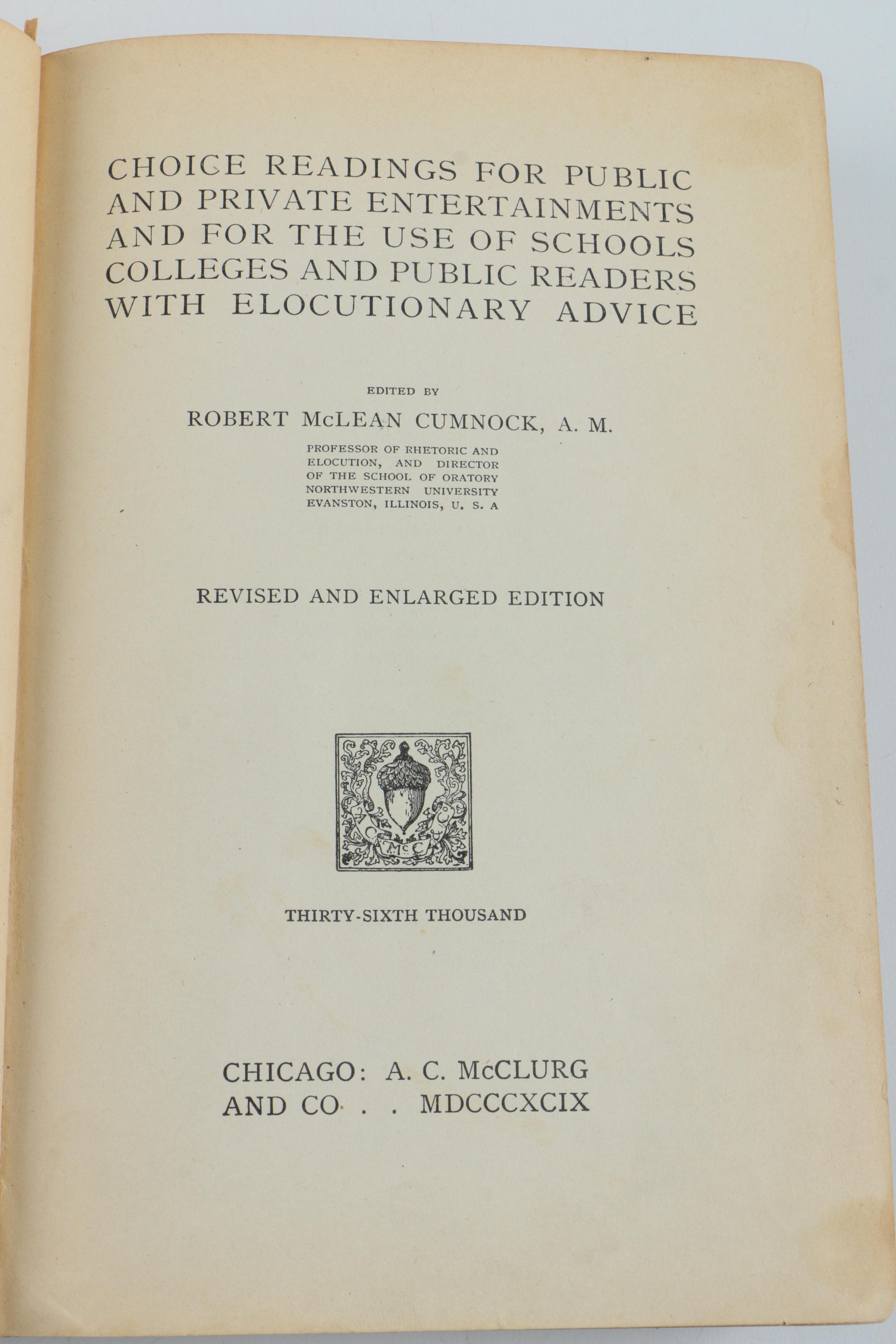 Vintage Books Including 1930 "Merck's Index"