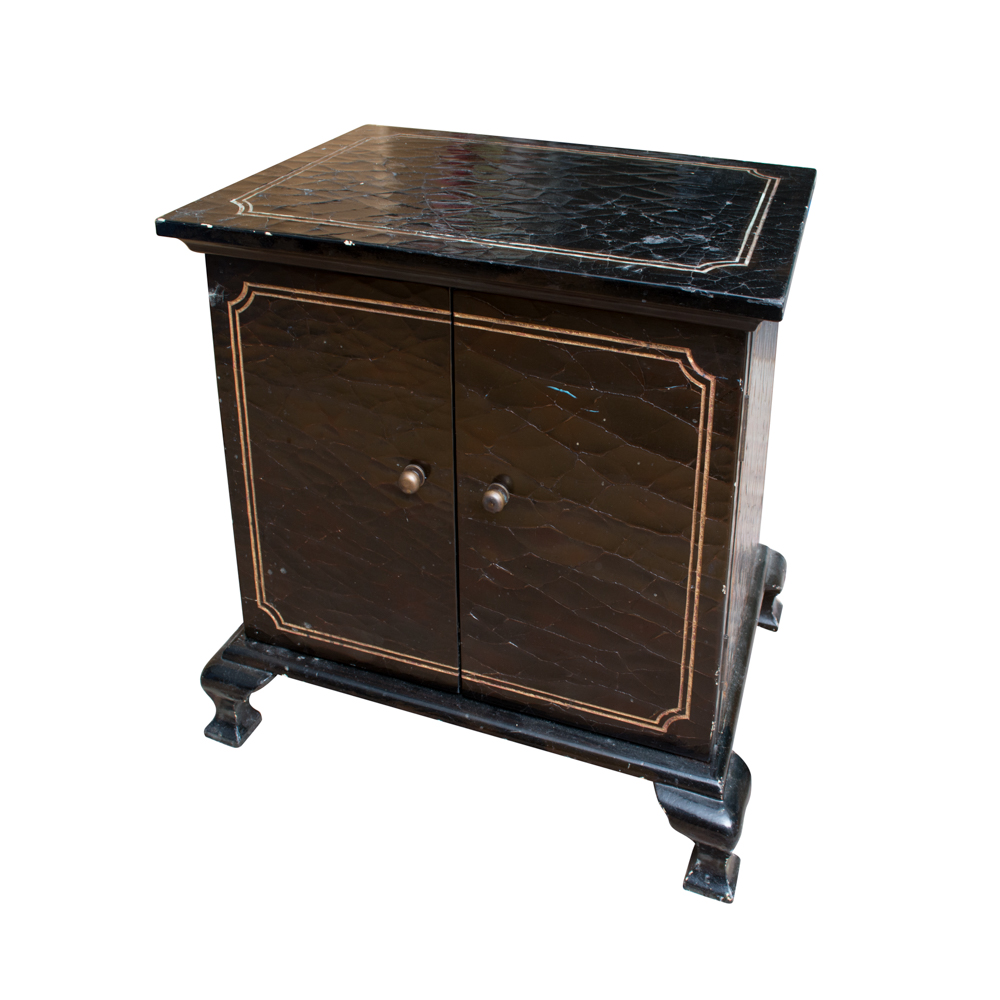 Asian Style Lacquered Cabinet