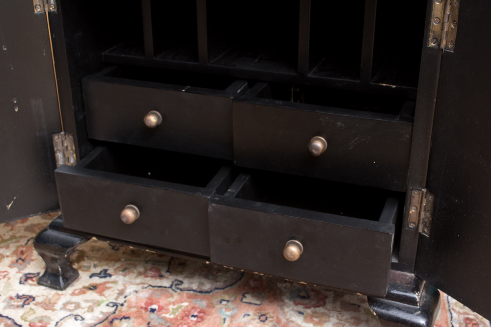 Asian Style Lacquered Cabinet