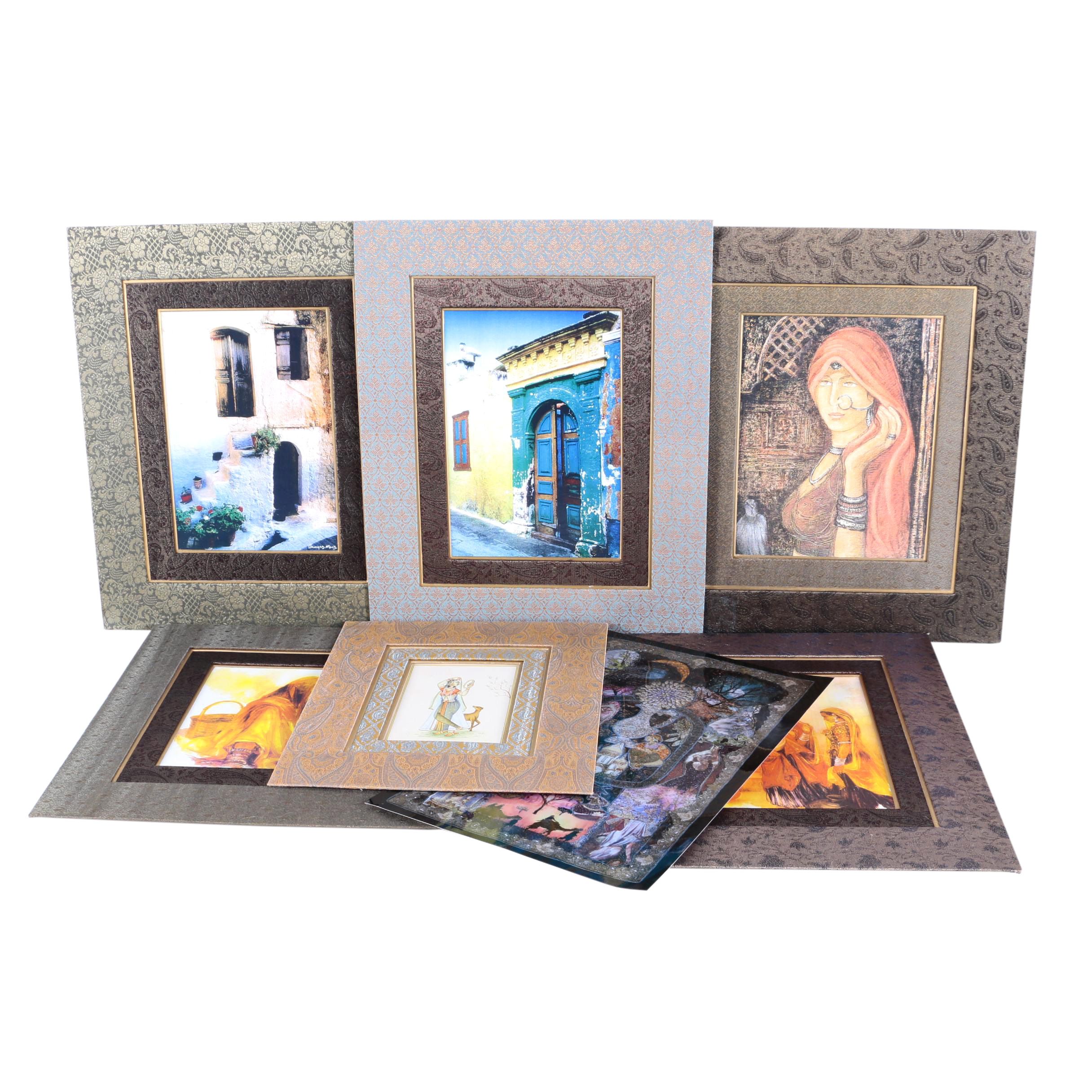 Indo-Persian Style Gouache Painting, Photograph, and Reproduction Prints