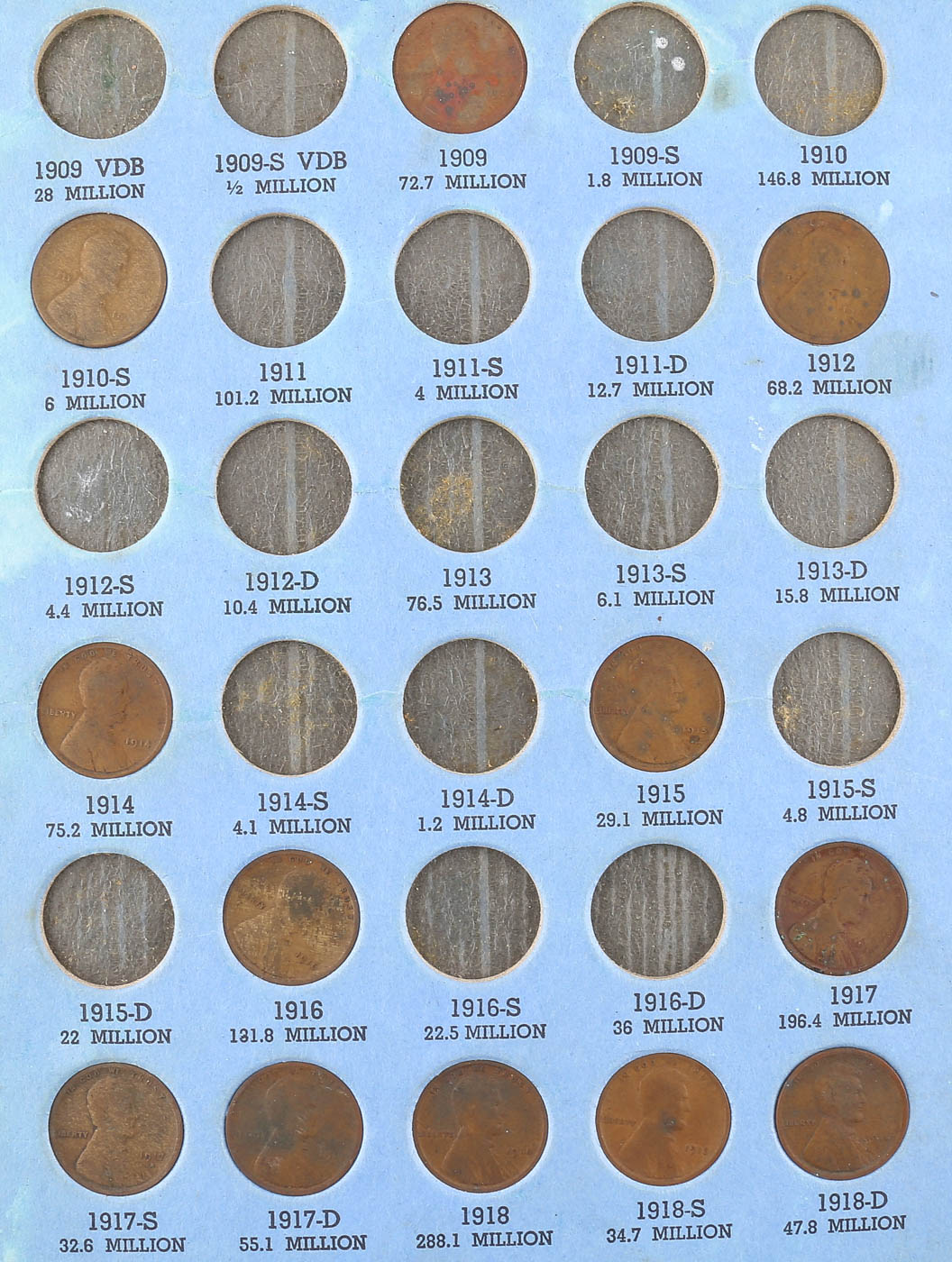 Lincoln Head Cent Collection