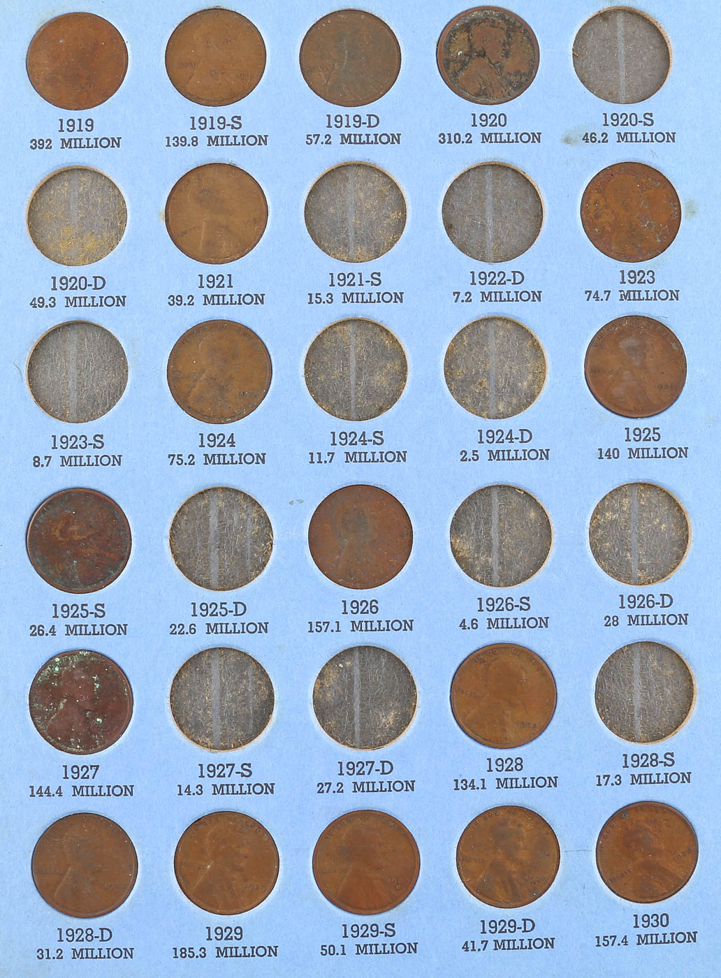 Lincoln Head Cent Collection