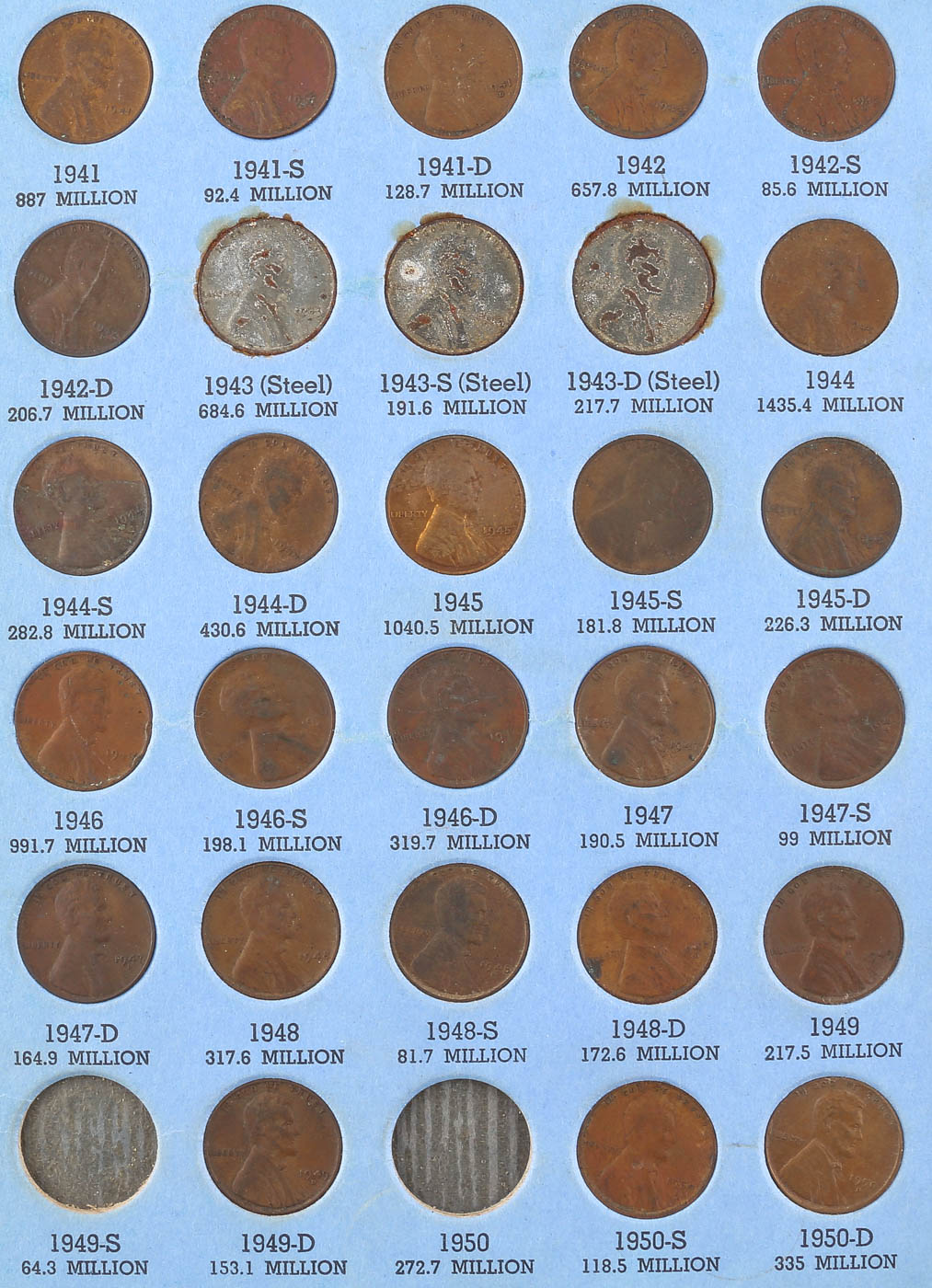 Lincoln Head Cent Collection