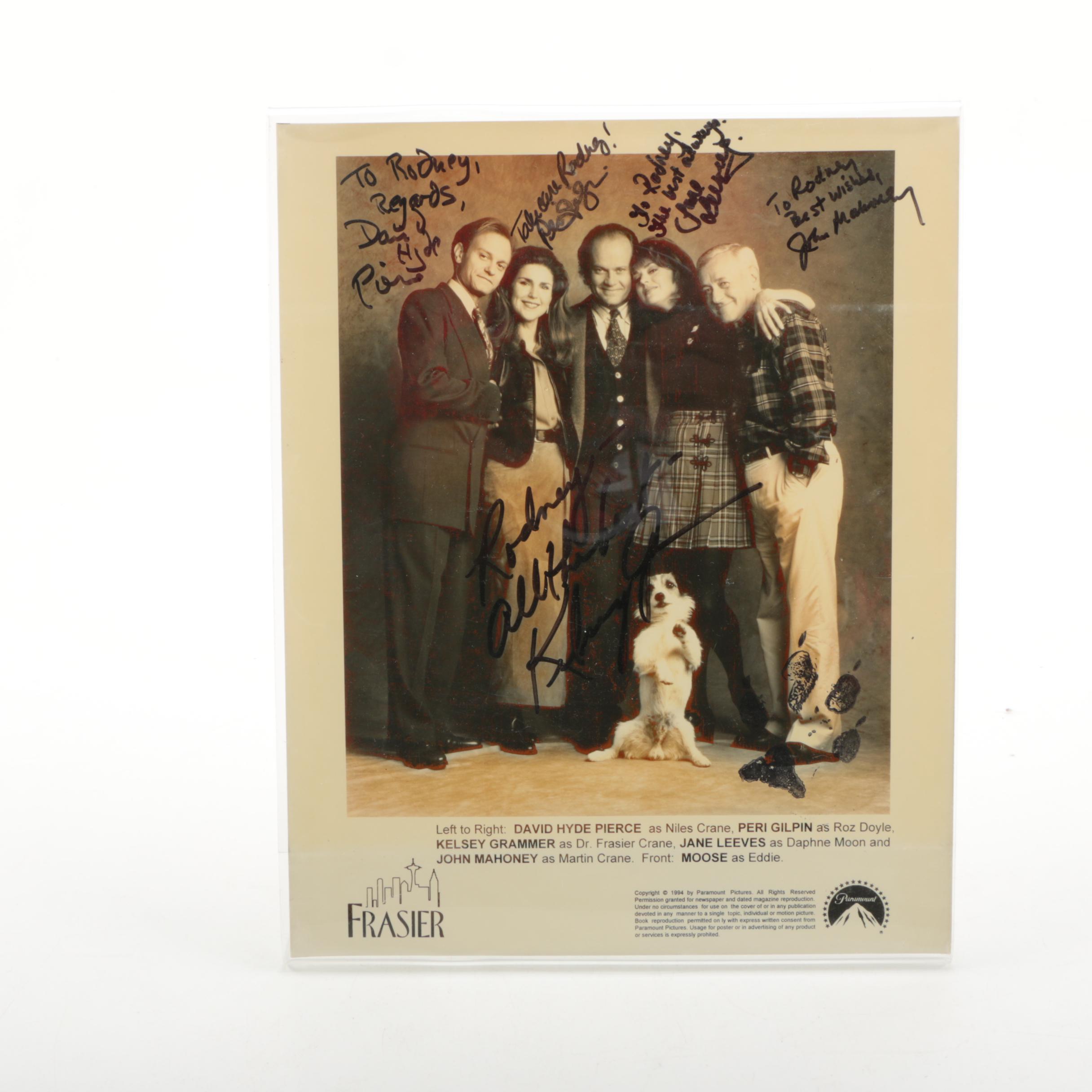 Autographed Photographs of 1990's Television Stars Including Cast of "Frasier"