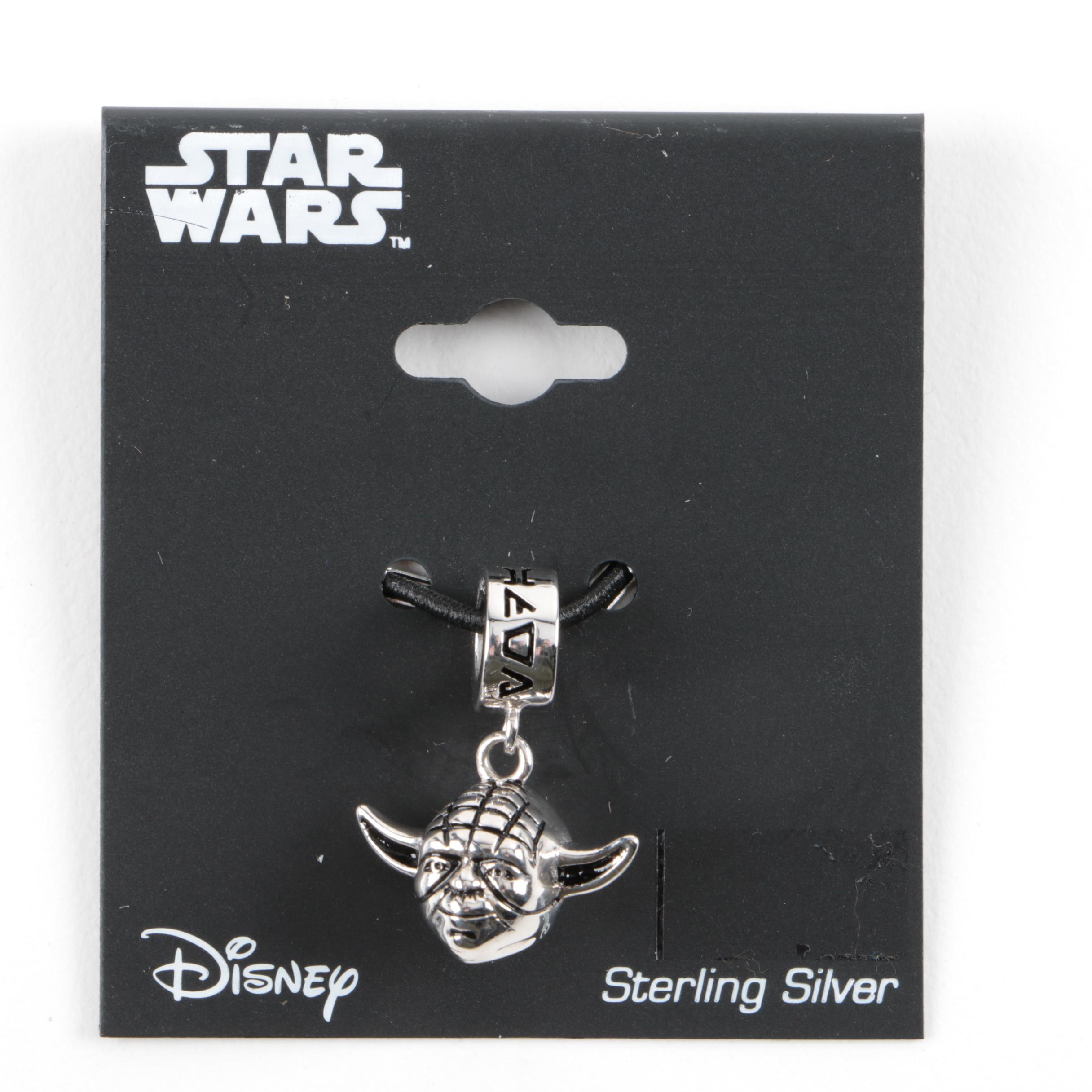 Star Wars Sterling Silver Jewelry Including Yoda, R2-D2 and BB-8
