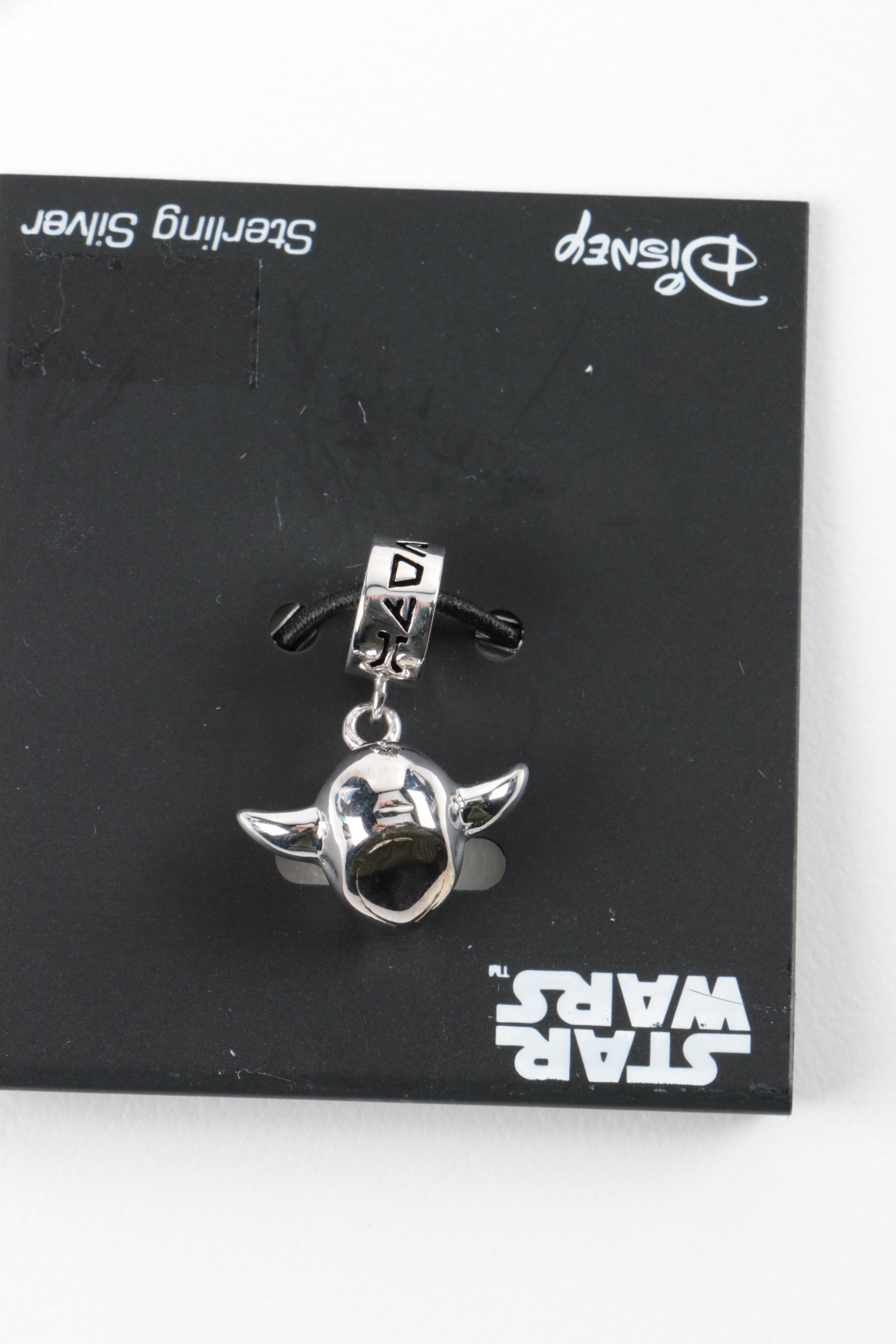 Star Wars Sterling Silver Jewelry Including Yoda, R2-D2 and BB-8