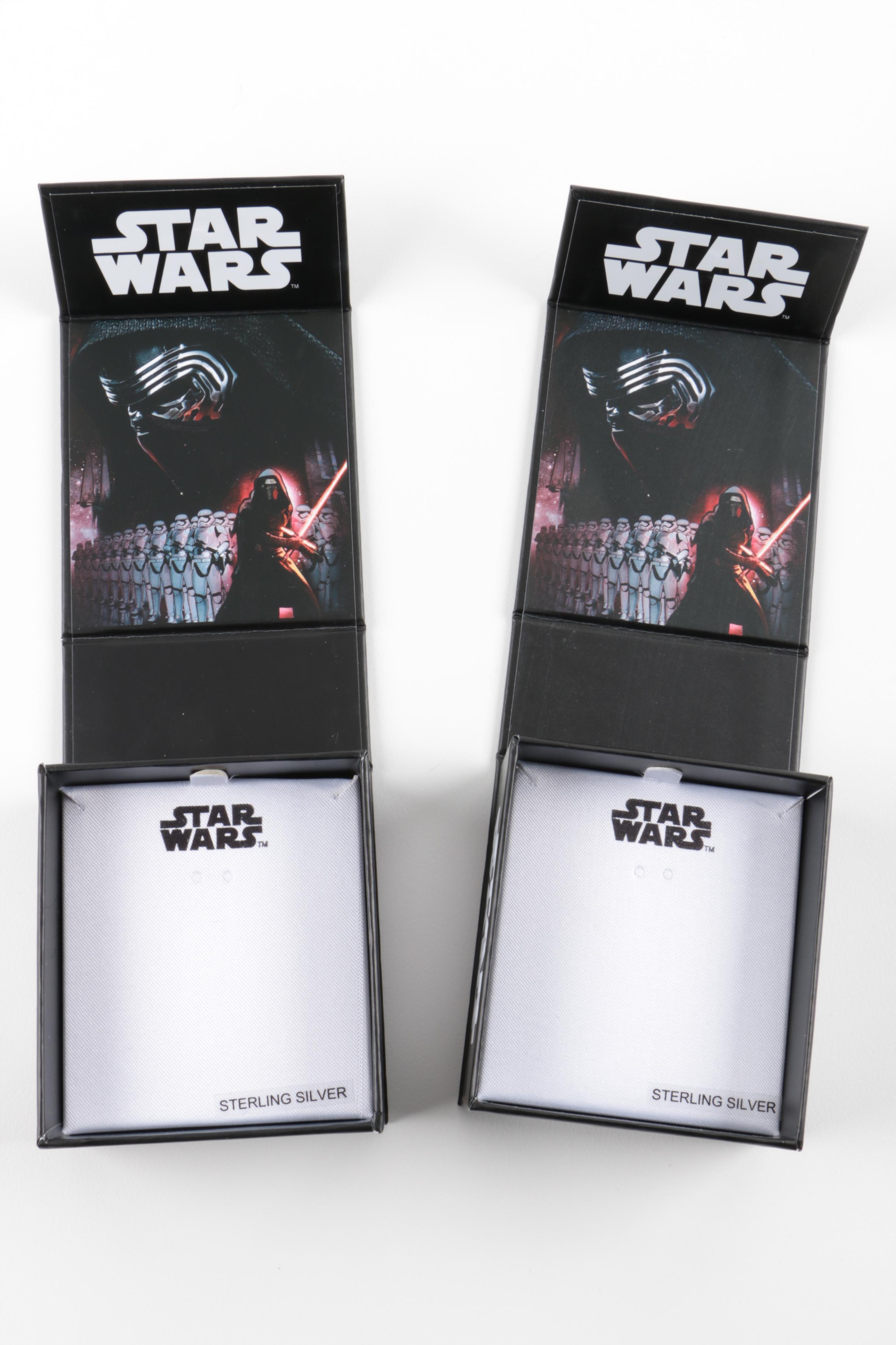 Star Wars Sterling Silver Jewelry Including Yoda, R2-D2 and BB-8