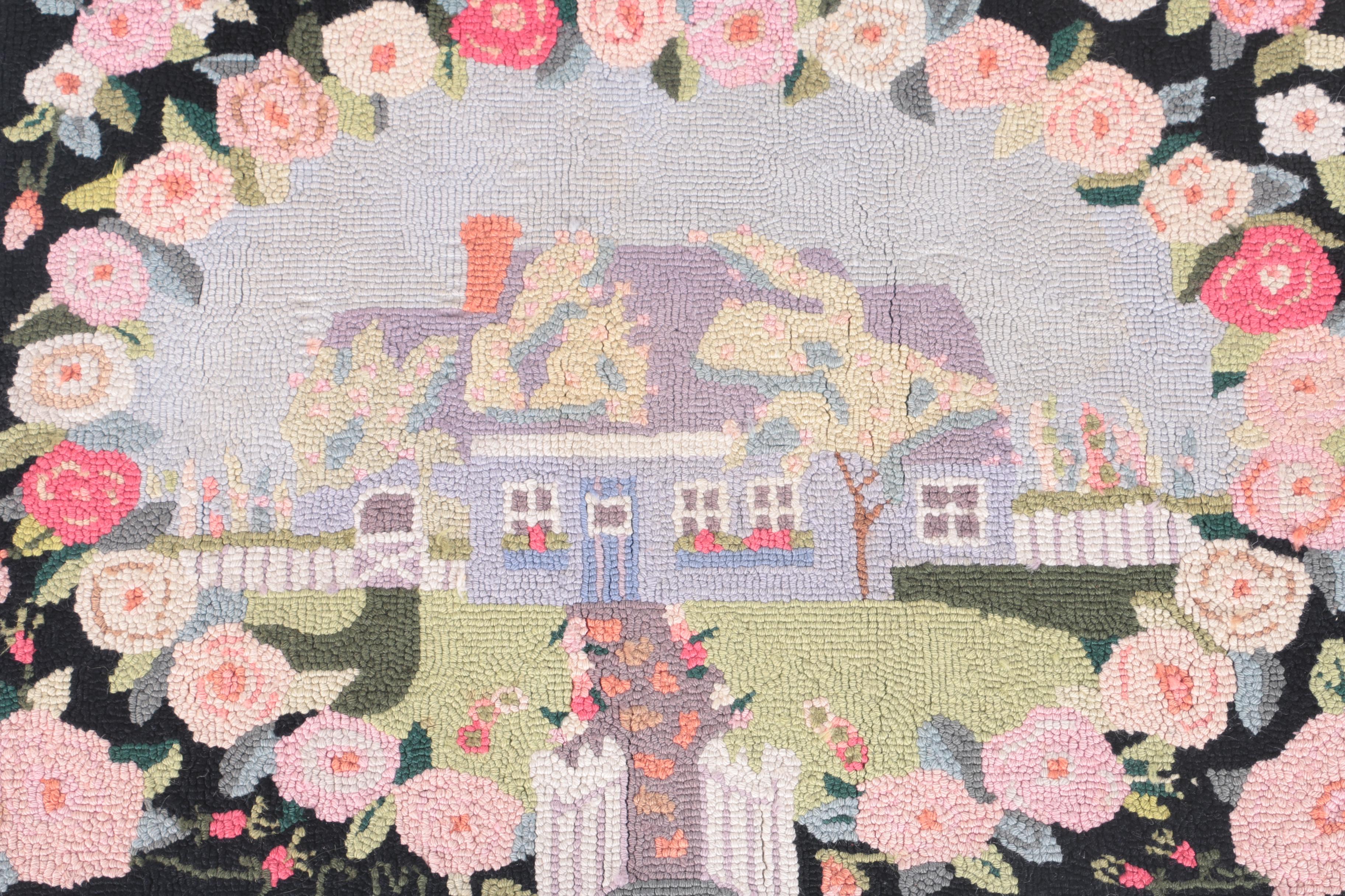 Pair of Claire Murray Hand Hooked Wool Accent Rugs