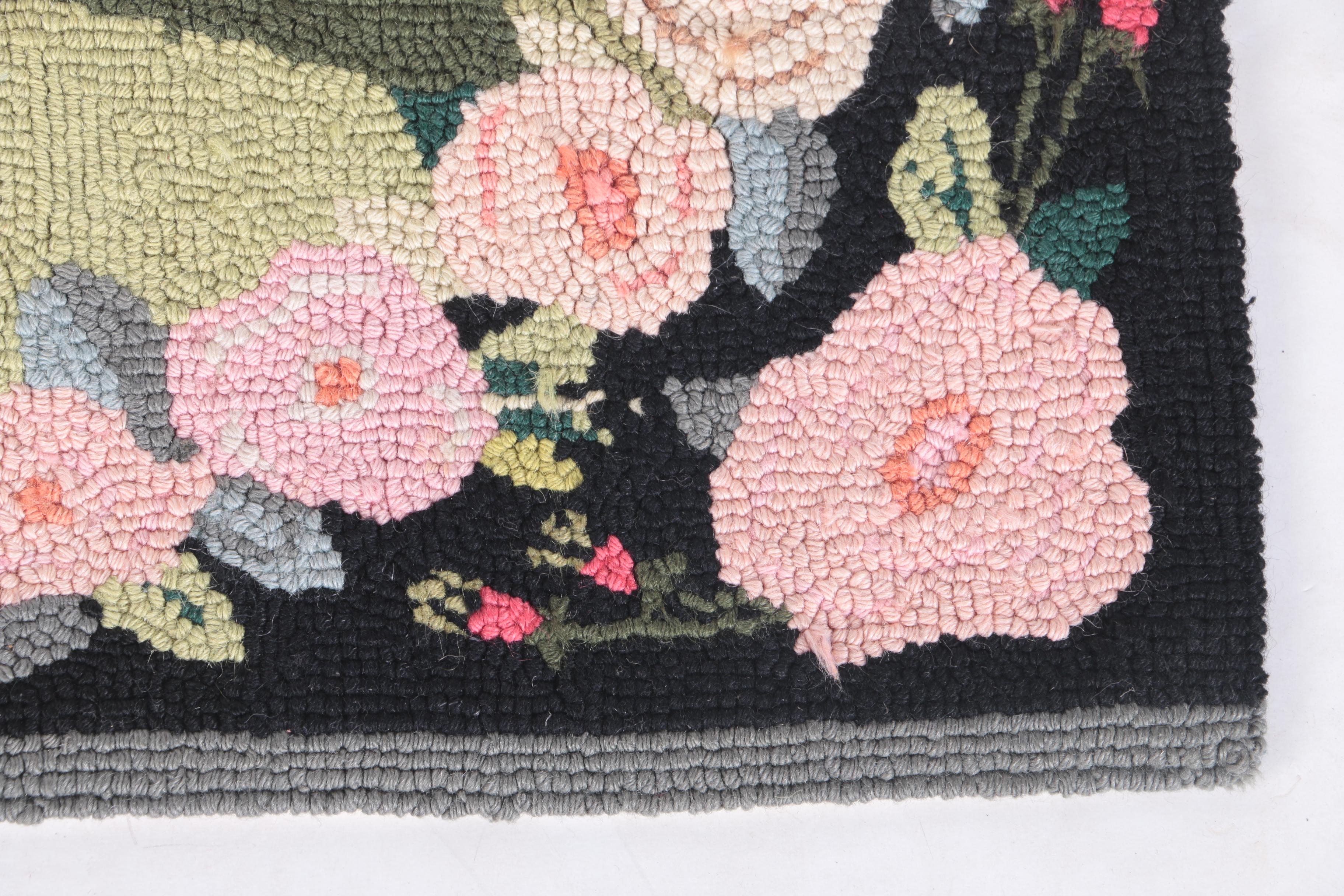 Pair of Claire Murray Hand Hooked Wool Accent Rugs