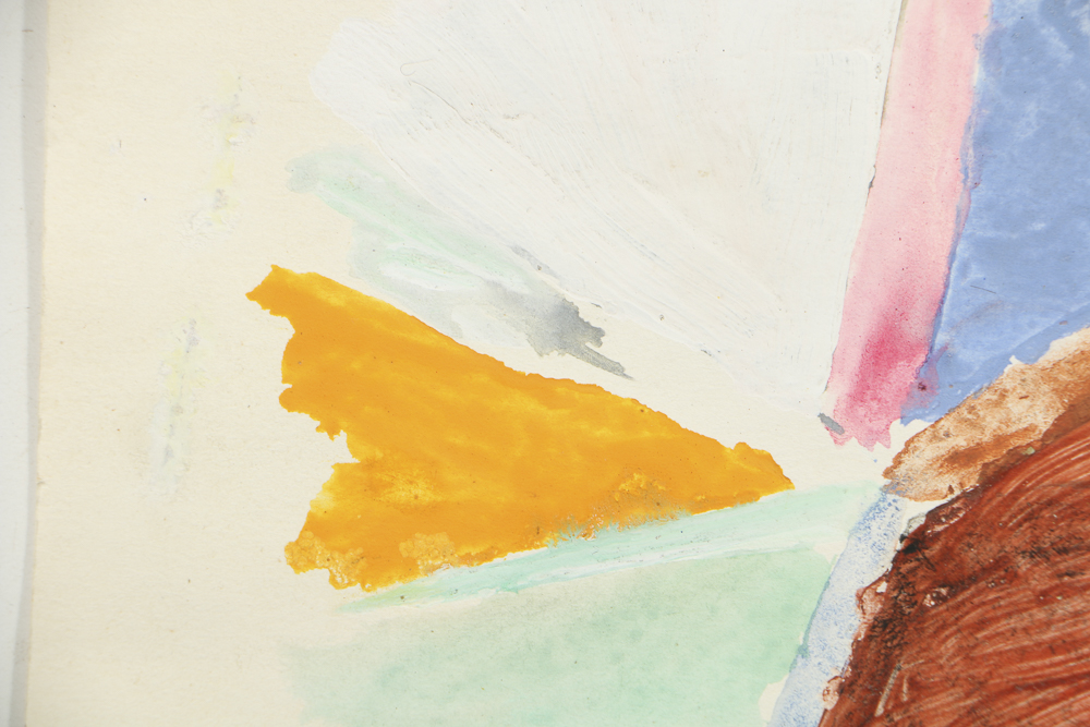 Harold Feist Color Field Acrylic Painting on Paper