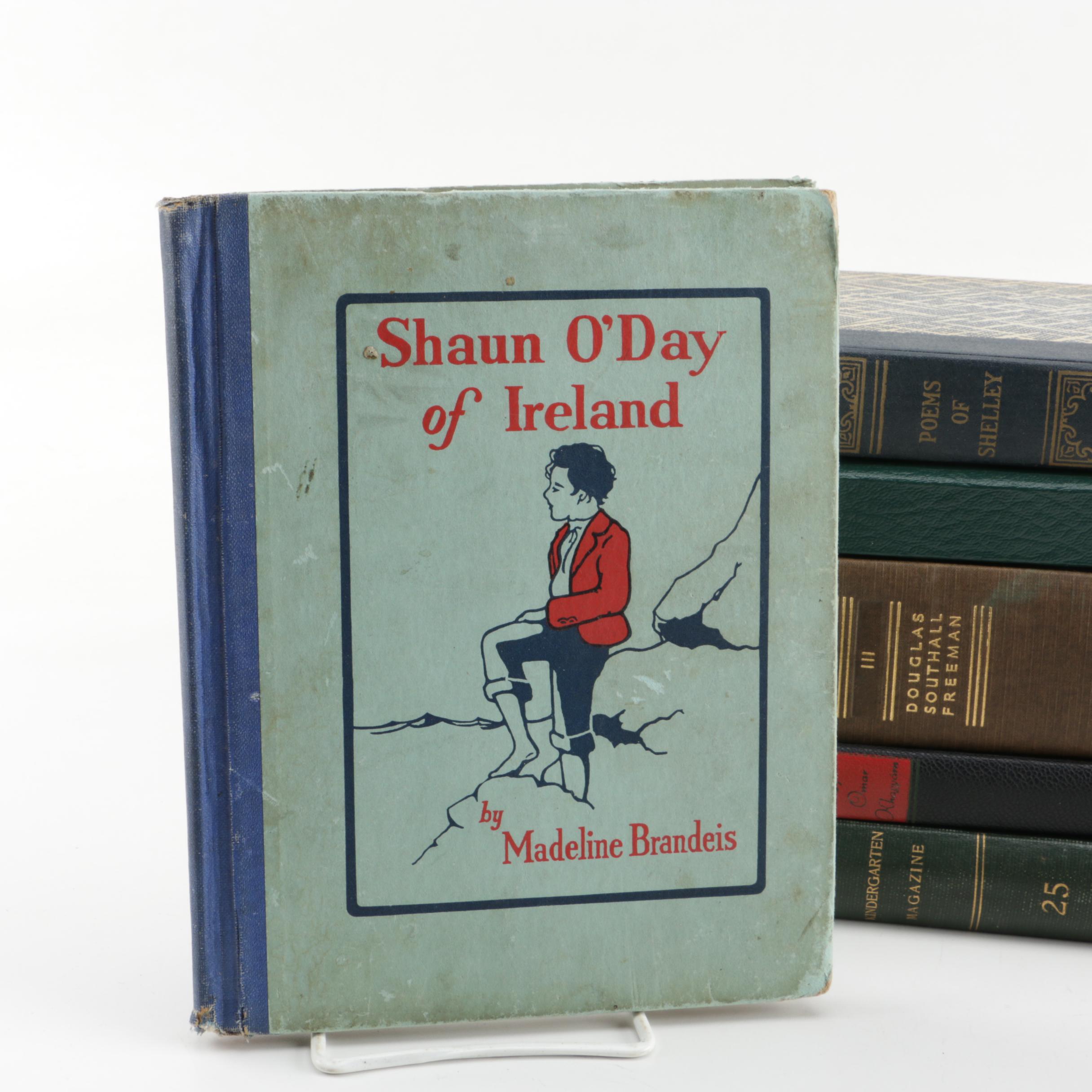 Assorted Vintage Hardcover Books featuring Percy Shelley