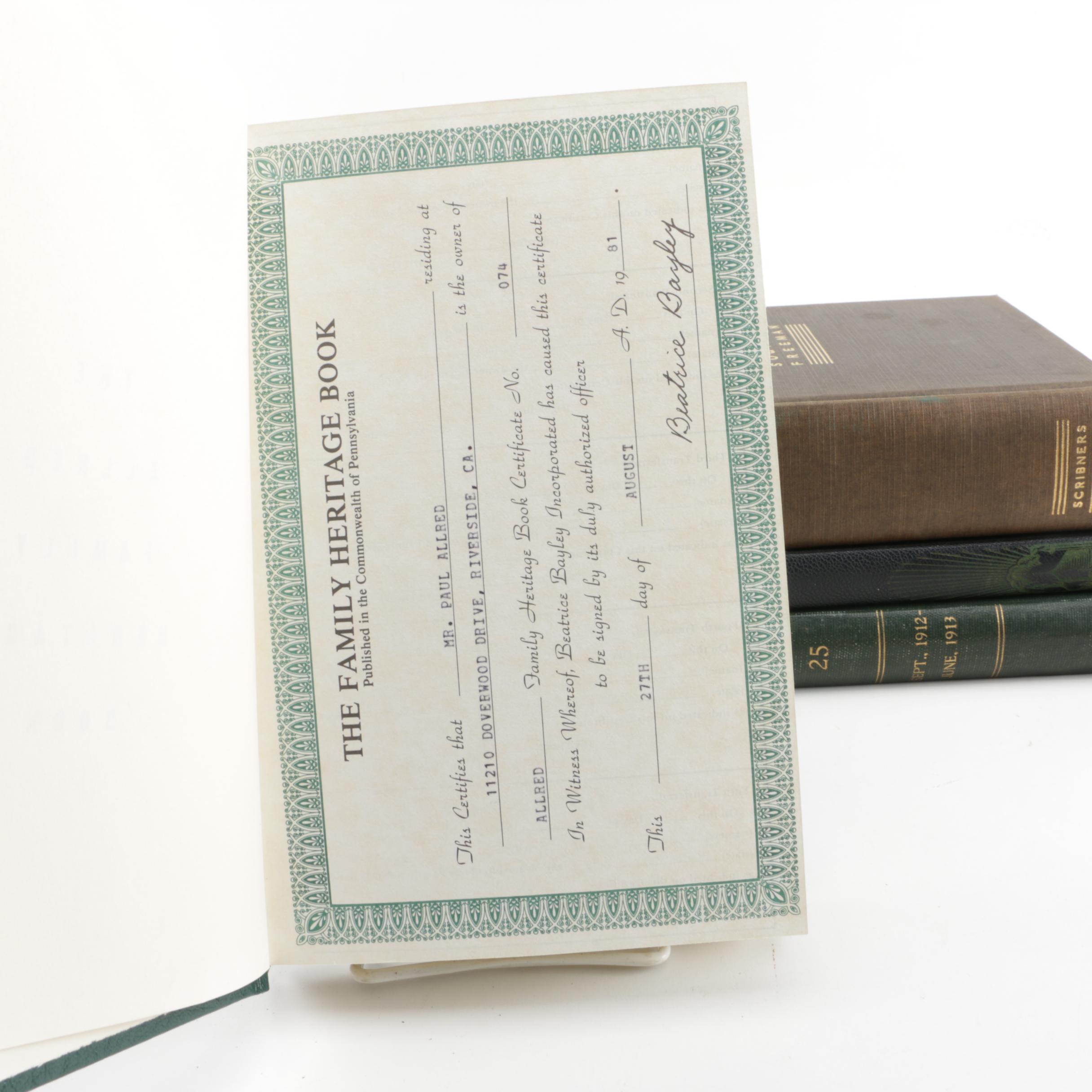 Assorted Vintage Hardcover Books featuring Percy Shelley