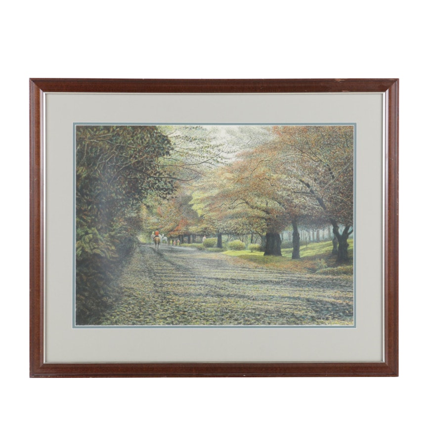 Chromolithograph after Harold Altman "Autumn Riders"