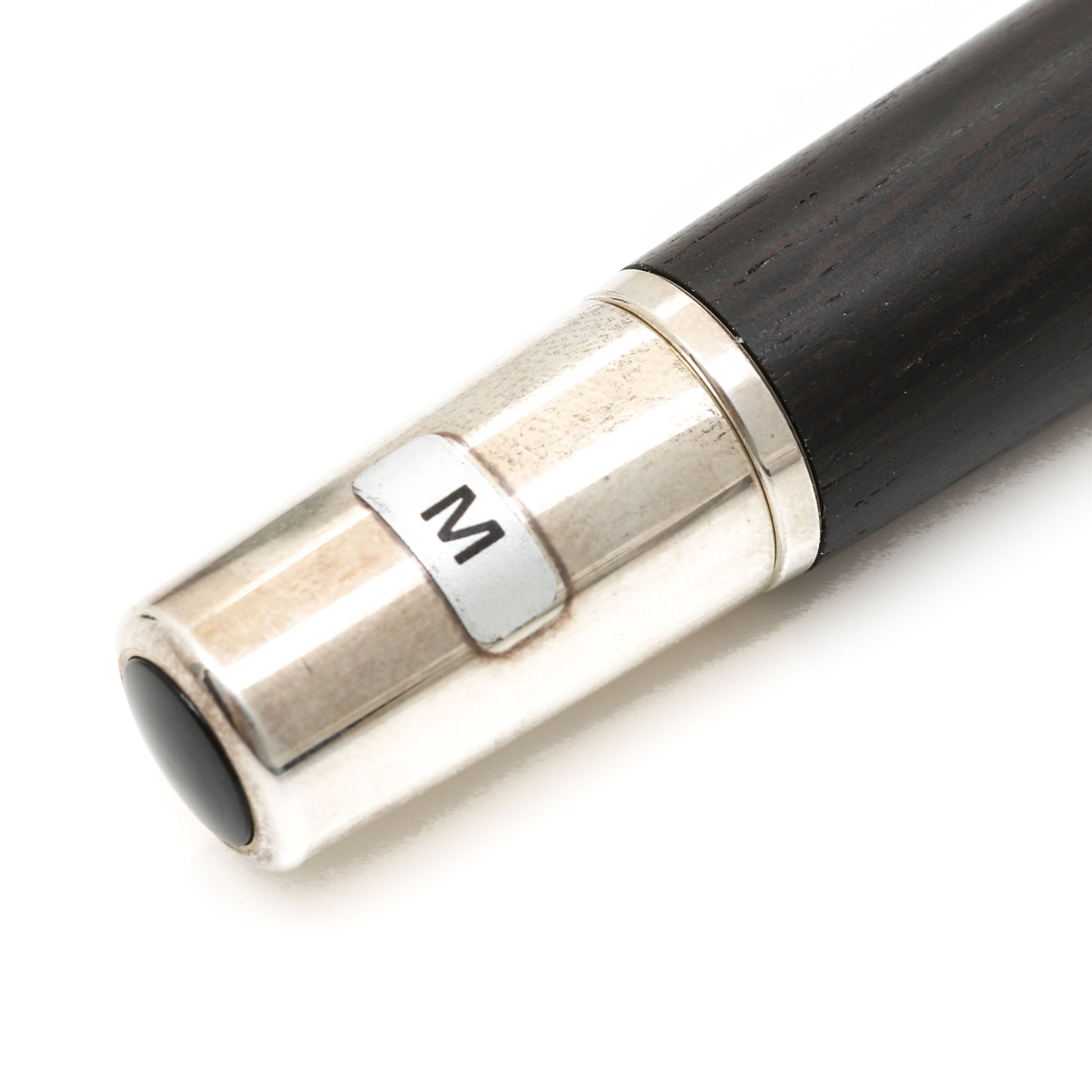 Mont Blanc Sterling Silver and 18K Yellow Gold Fountain Pen