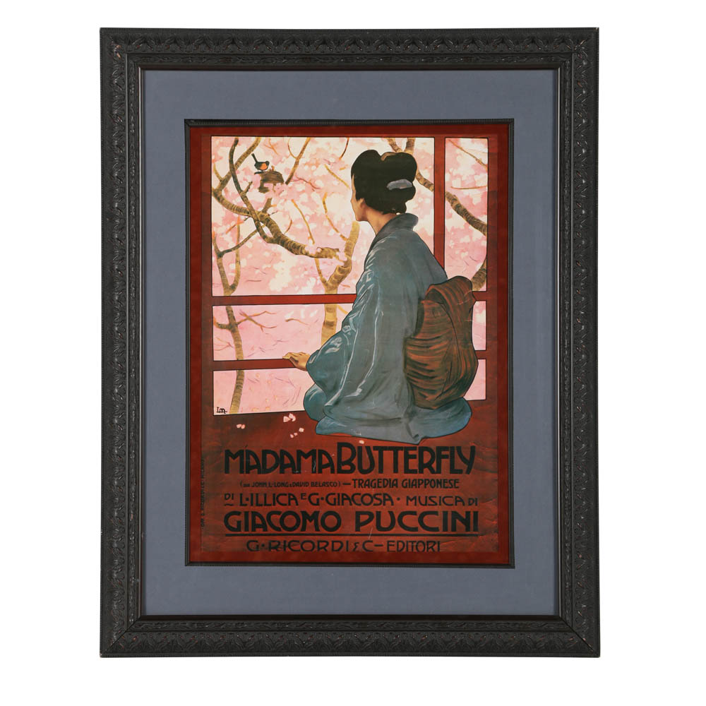 Reproduction Print "Madame Butterfly" Poster