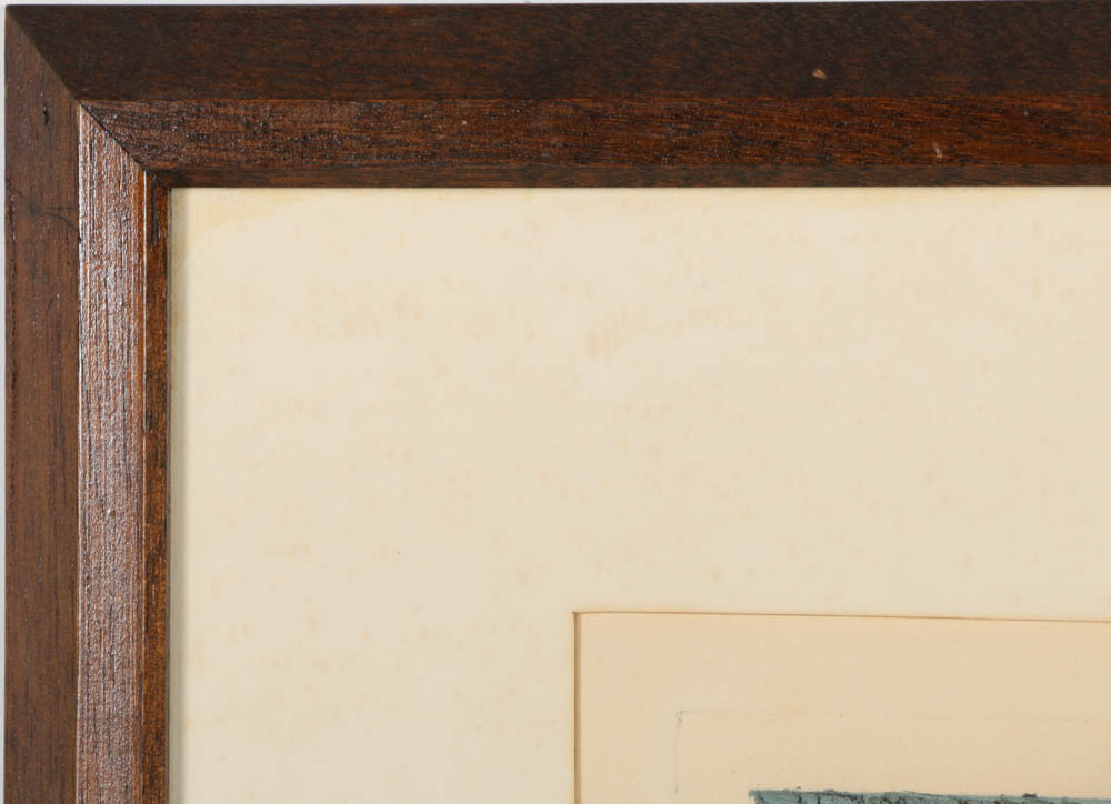 Charles Roy Purcell Limited Edition Etching "Downsville Valley"