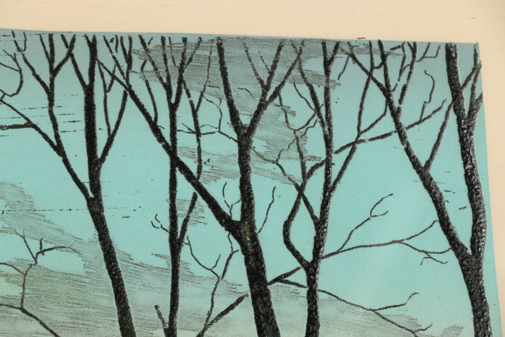 Charles Roy Purcell Limited Edition Etching "Downsville Valley"