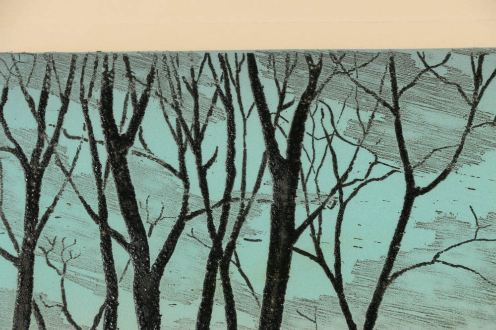 Charles Roy Purcell Limited Edition Etching "Downsville Valley"