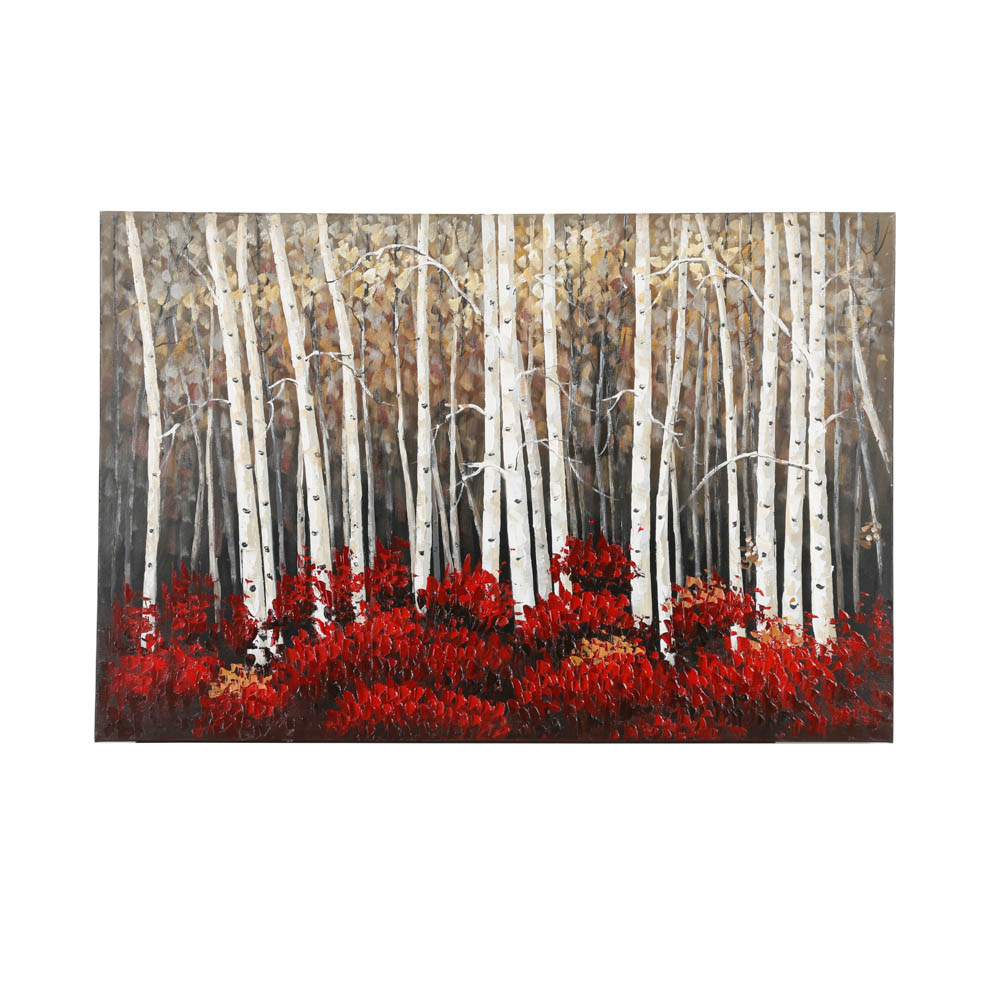 Oil Painting on Canvas Of Birch Trees