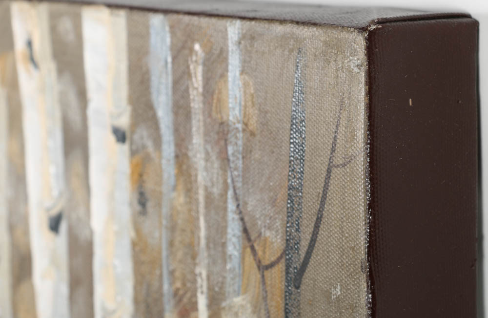 Oil Painting on Canvas Of Birch Trees