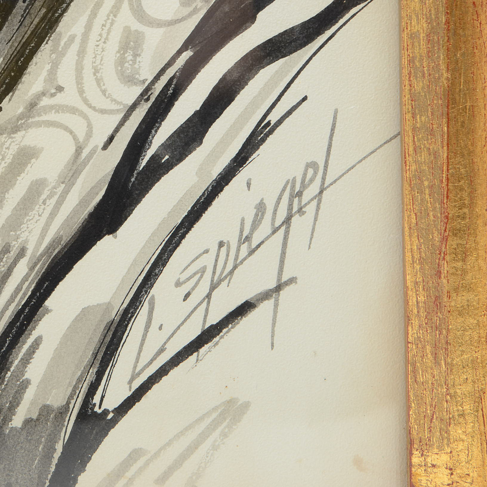 Louis Spiegel Original Watercolor Painting of a Jewish Figure