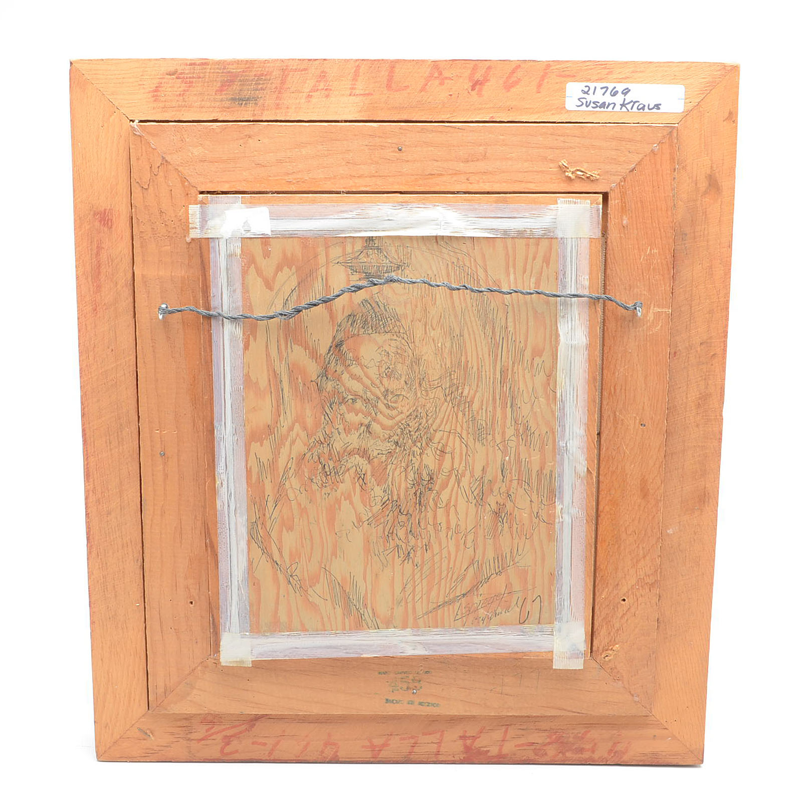 Louis Spiegel Original Watercolor Painting of a Jewish Figure