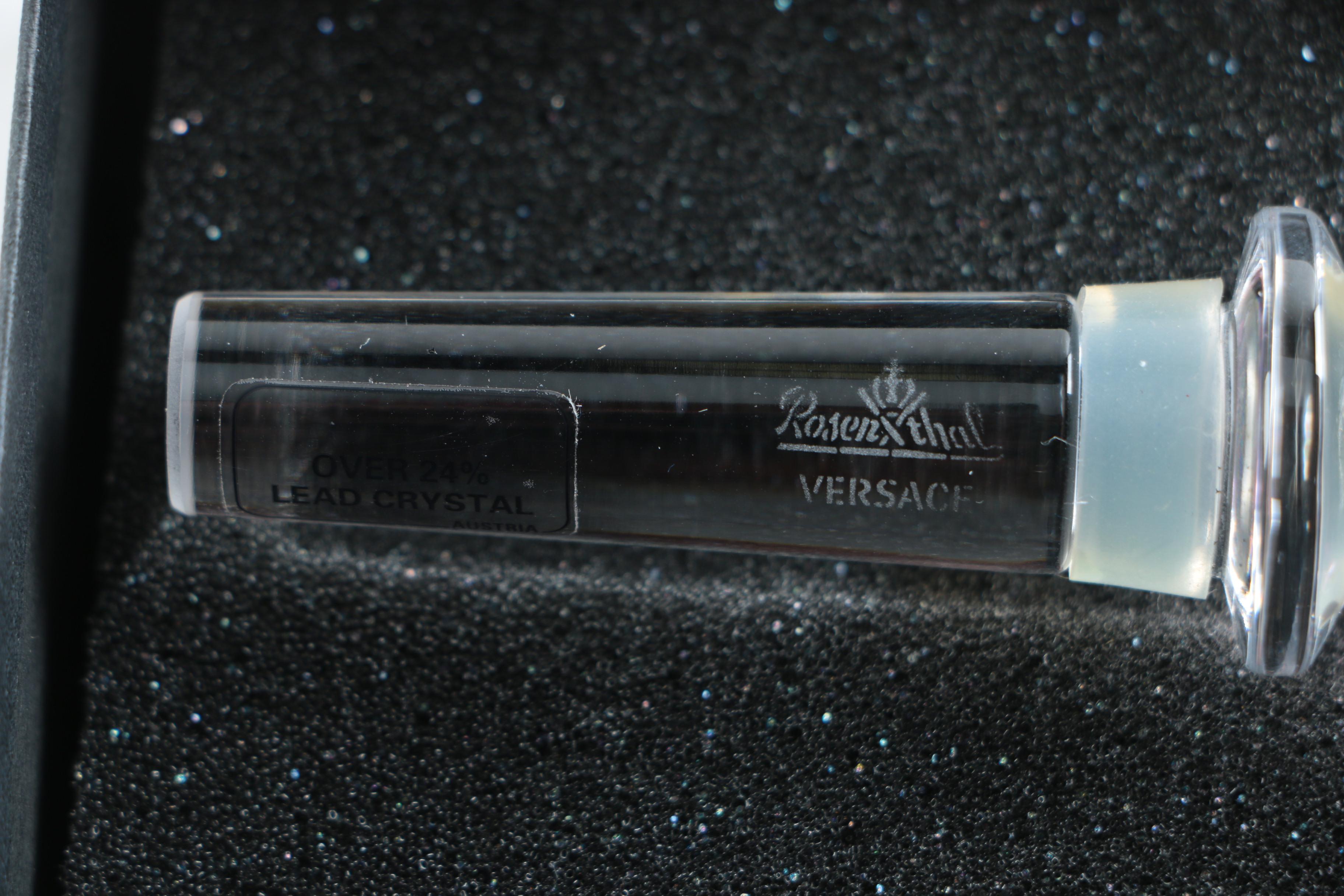 Versace Rosenthal Medusa Lead Crystal Wine Bottle Stopper