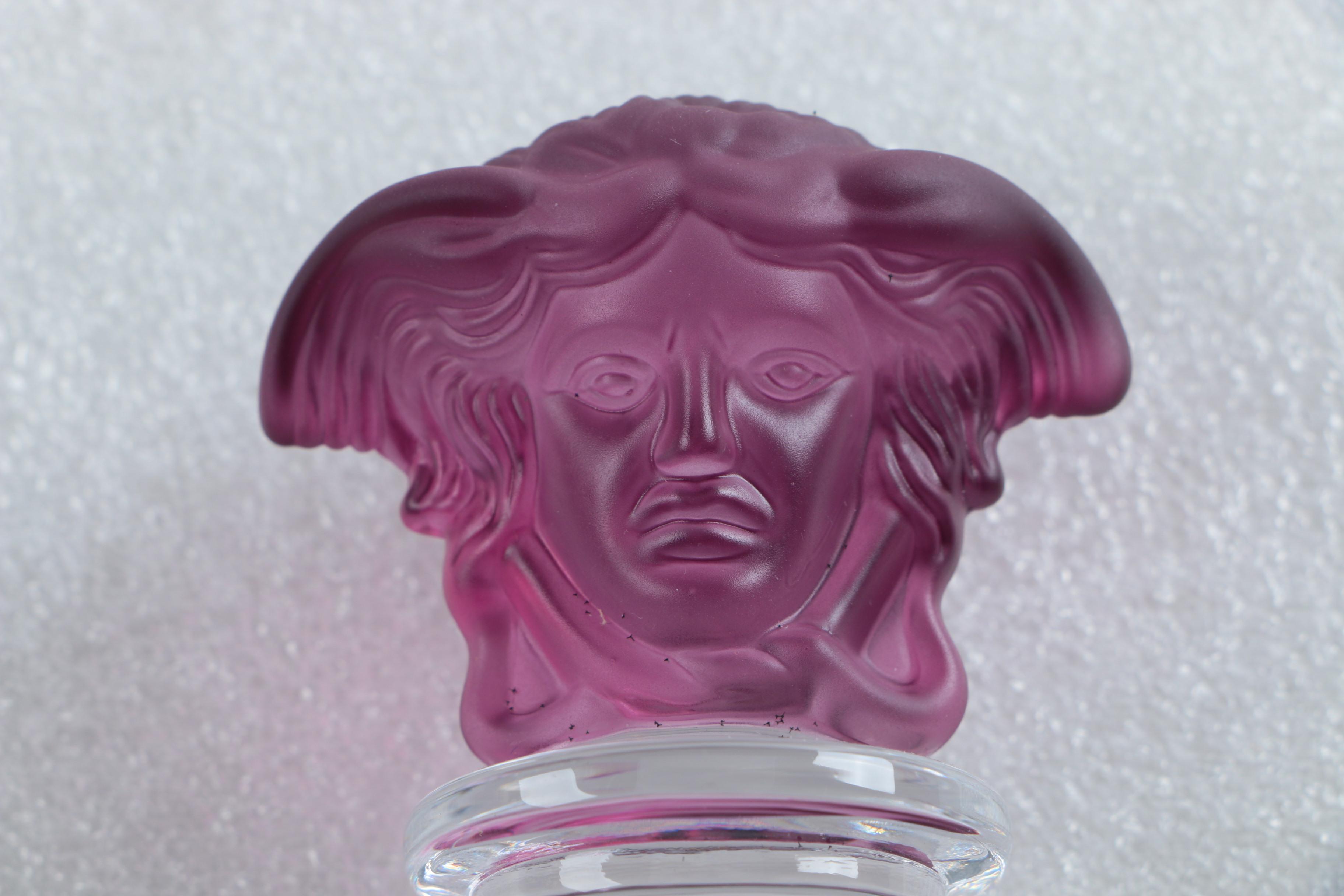 Versace Rosenthal Medusa Lead Crystal Wine Bottle Stopper
