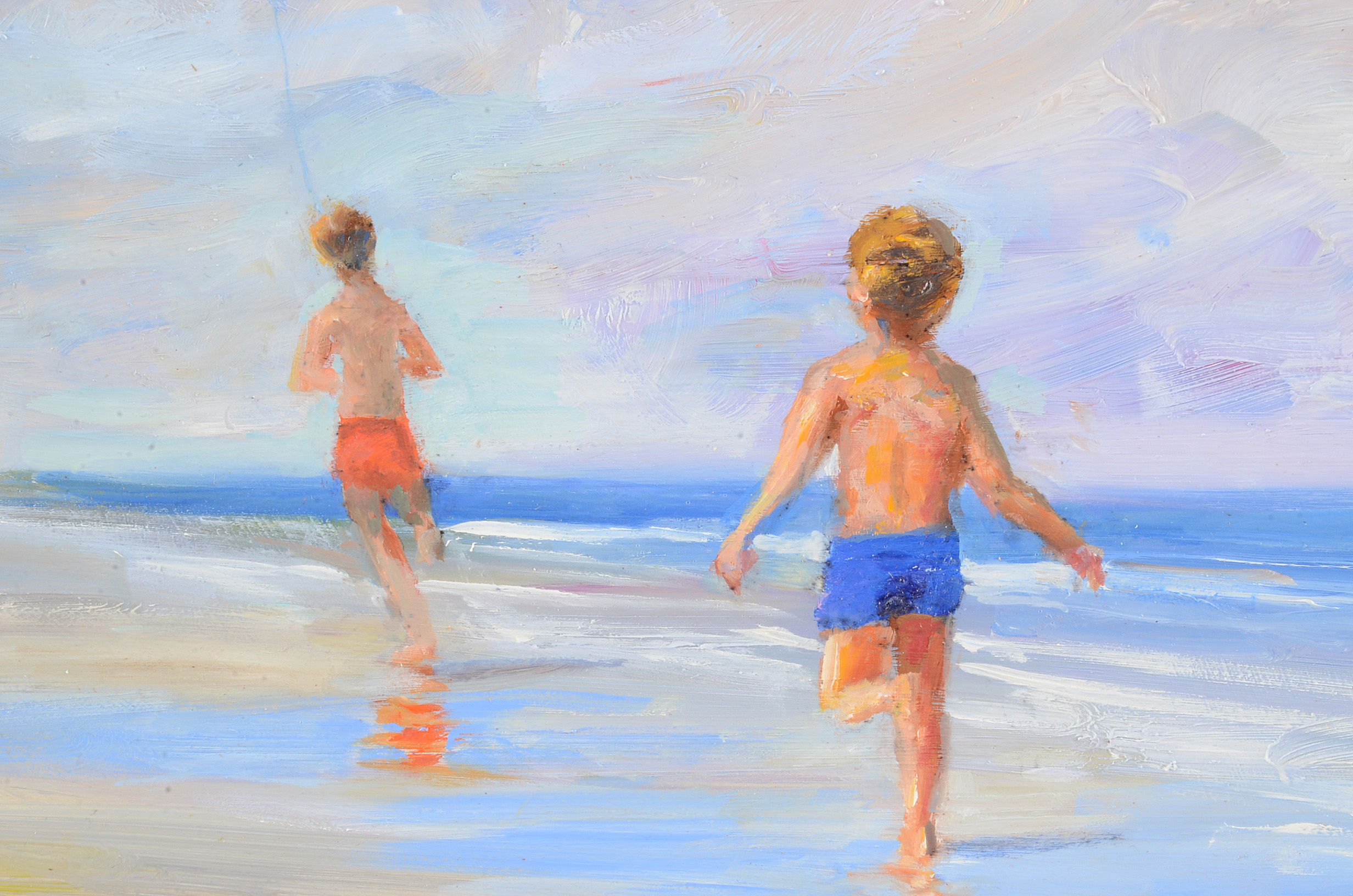 Nino Pippa Oil Painting on Board "The Kite"