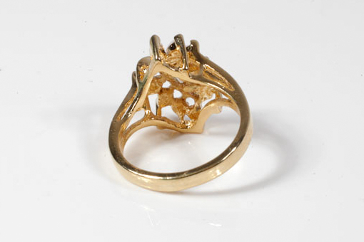 Vintage Gold Tone Waterfall Costume Ring
