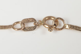 Pair of Italian 14K Yellow Gold Herringbone Necklace Chains